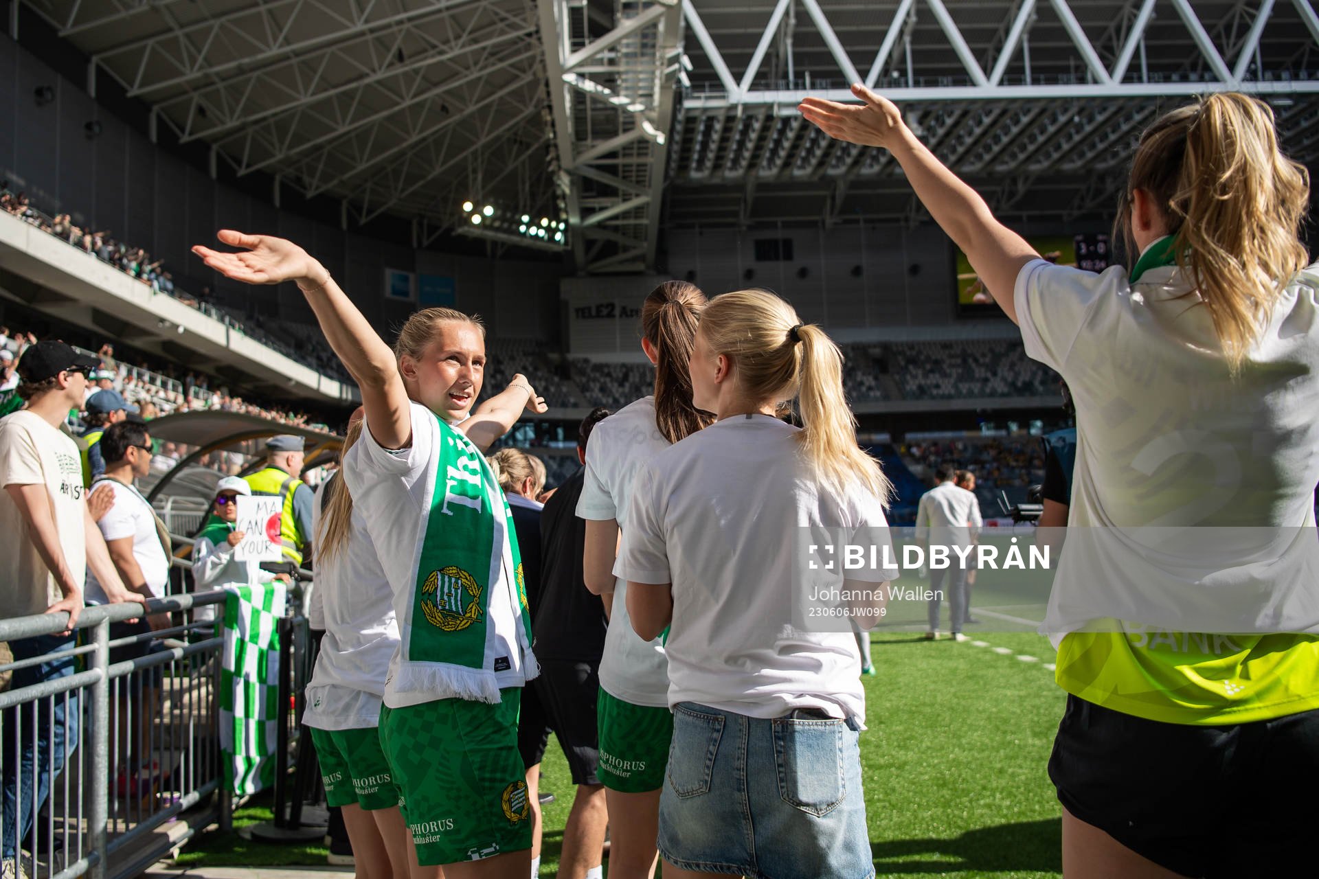 Hammarbys Ellen Wangerheim jublar