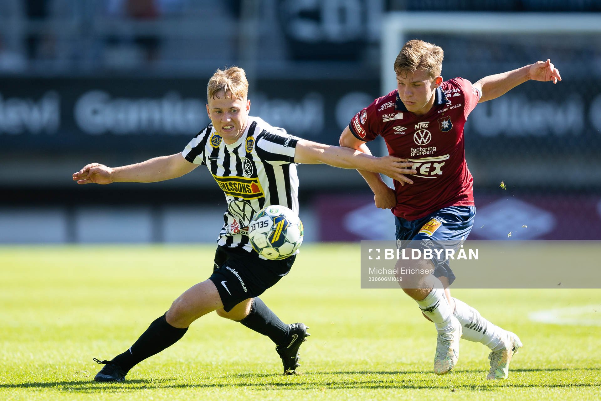 Landskronas Jesper Strid och Örgrytes Isak Dahlqvist