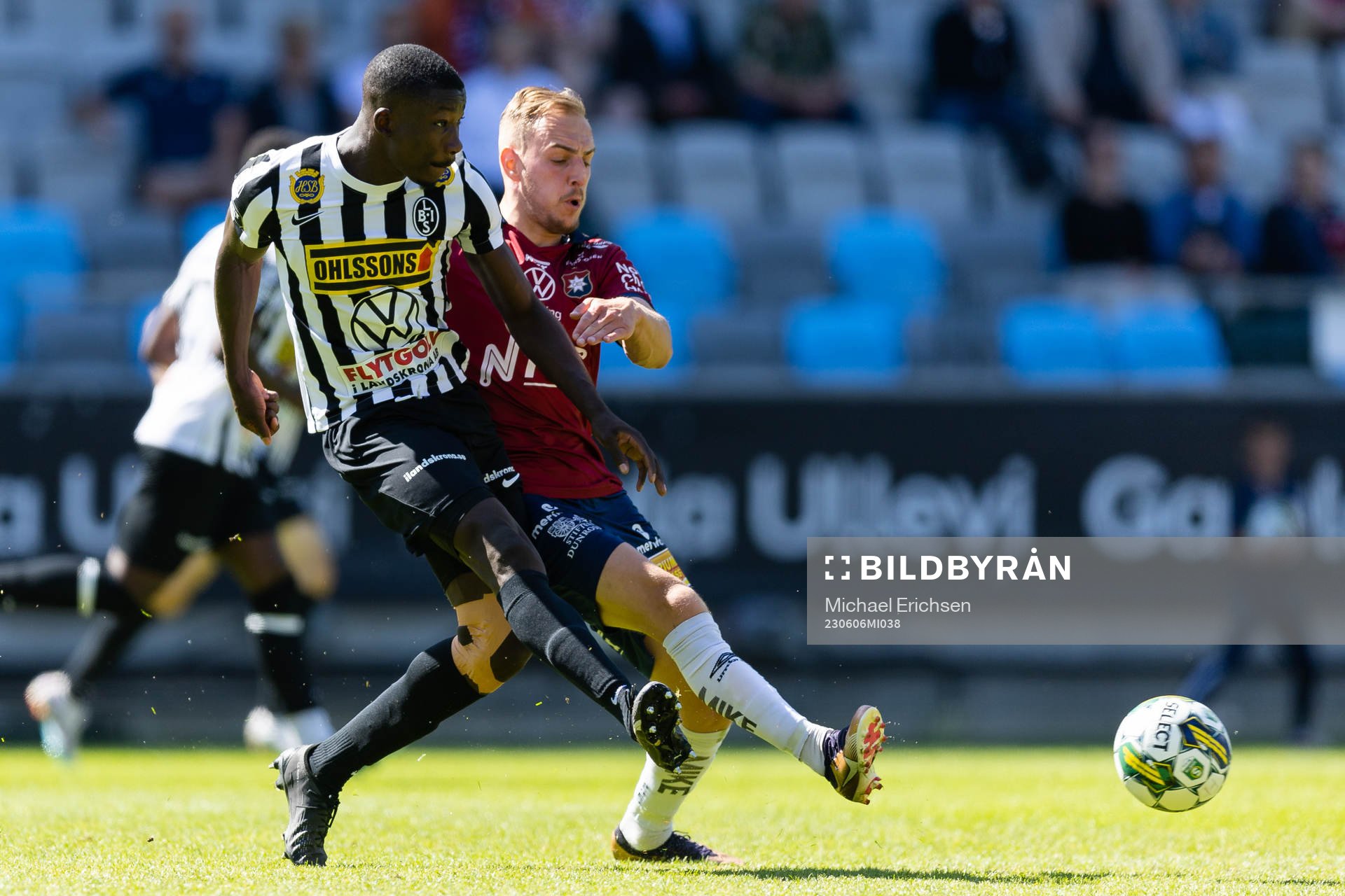 Landskronas Ousmane Diawara och Örgrytes Amel Mujanic