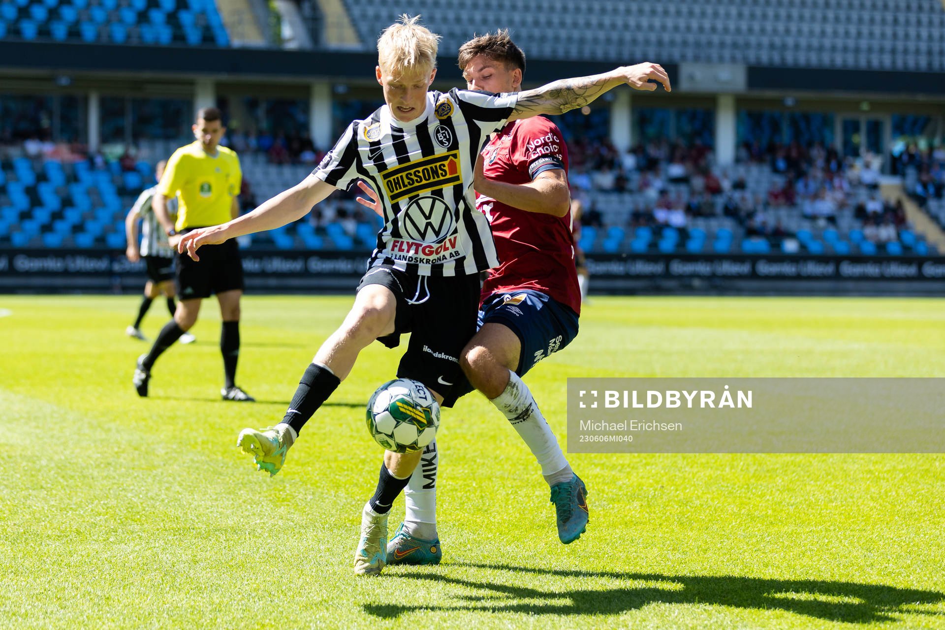 Landskronas Melker Widell och Örgrytes Daniel Paulson