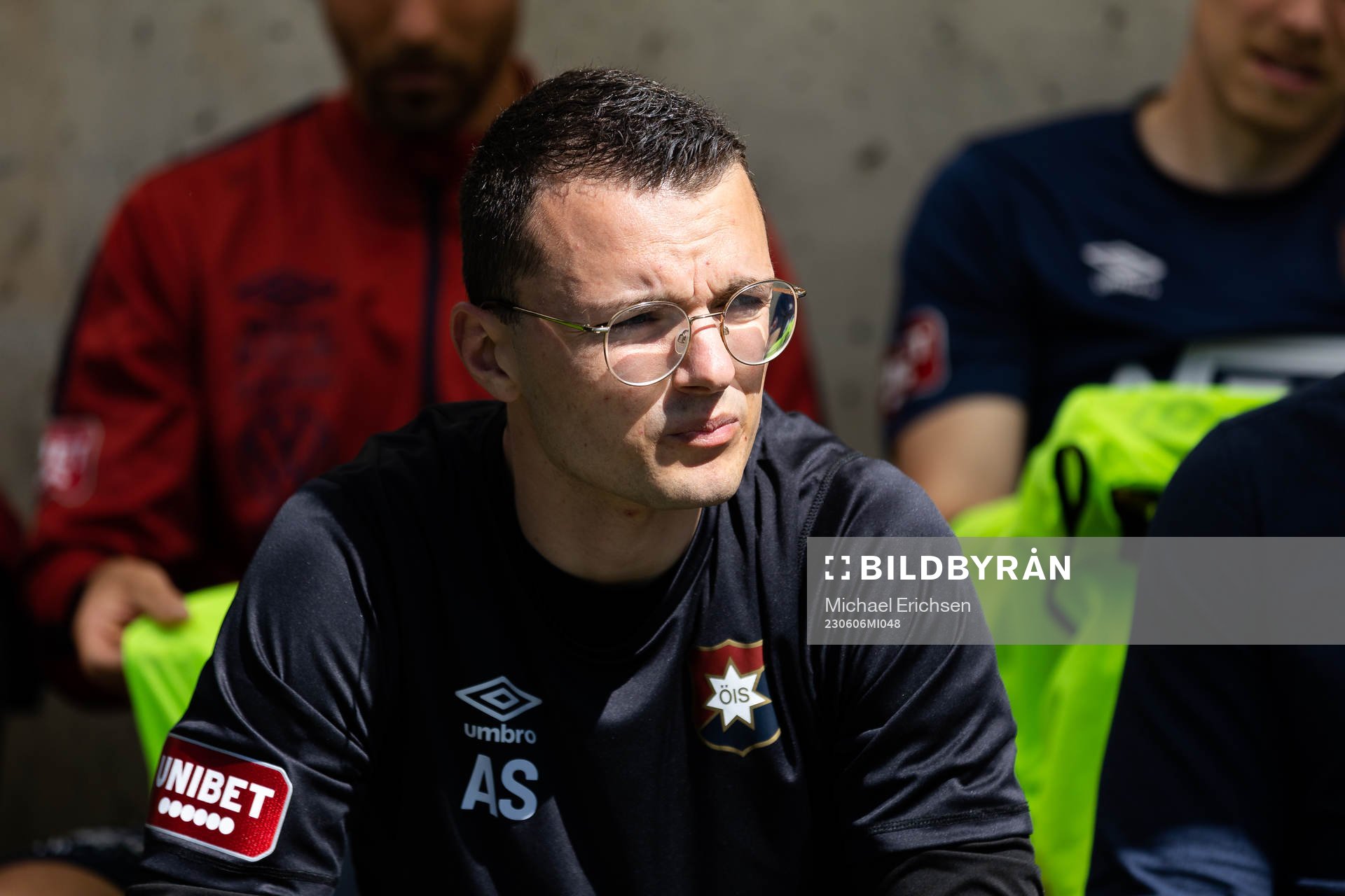 Örgrytes assisterande tränare Albin Sheqiri innan