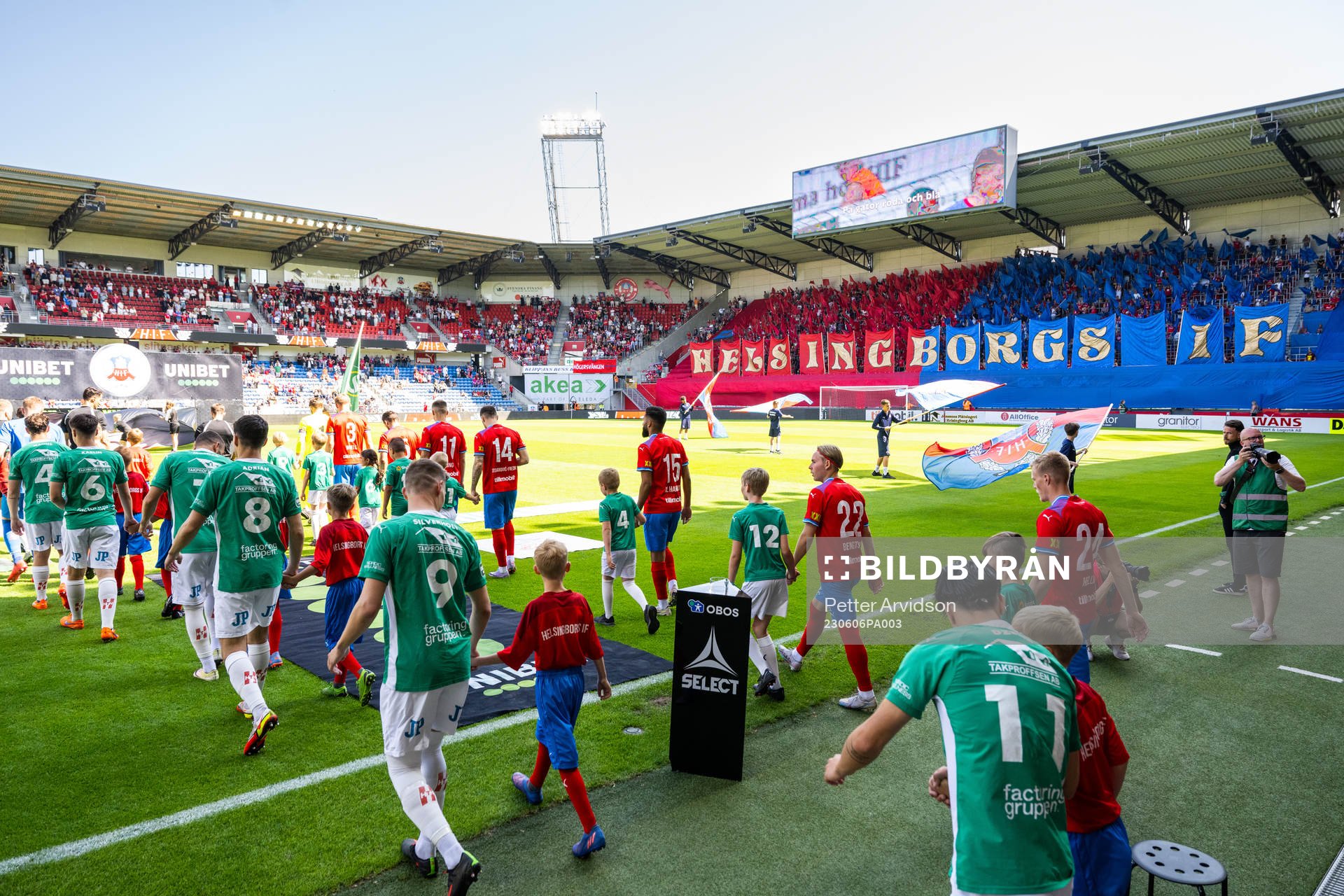 Helsingborg och Jönköpings spelare