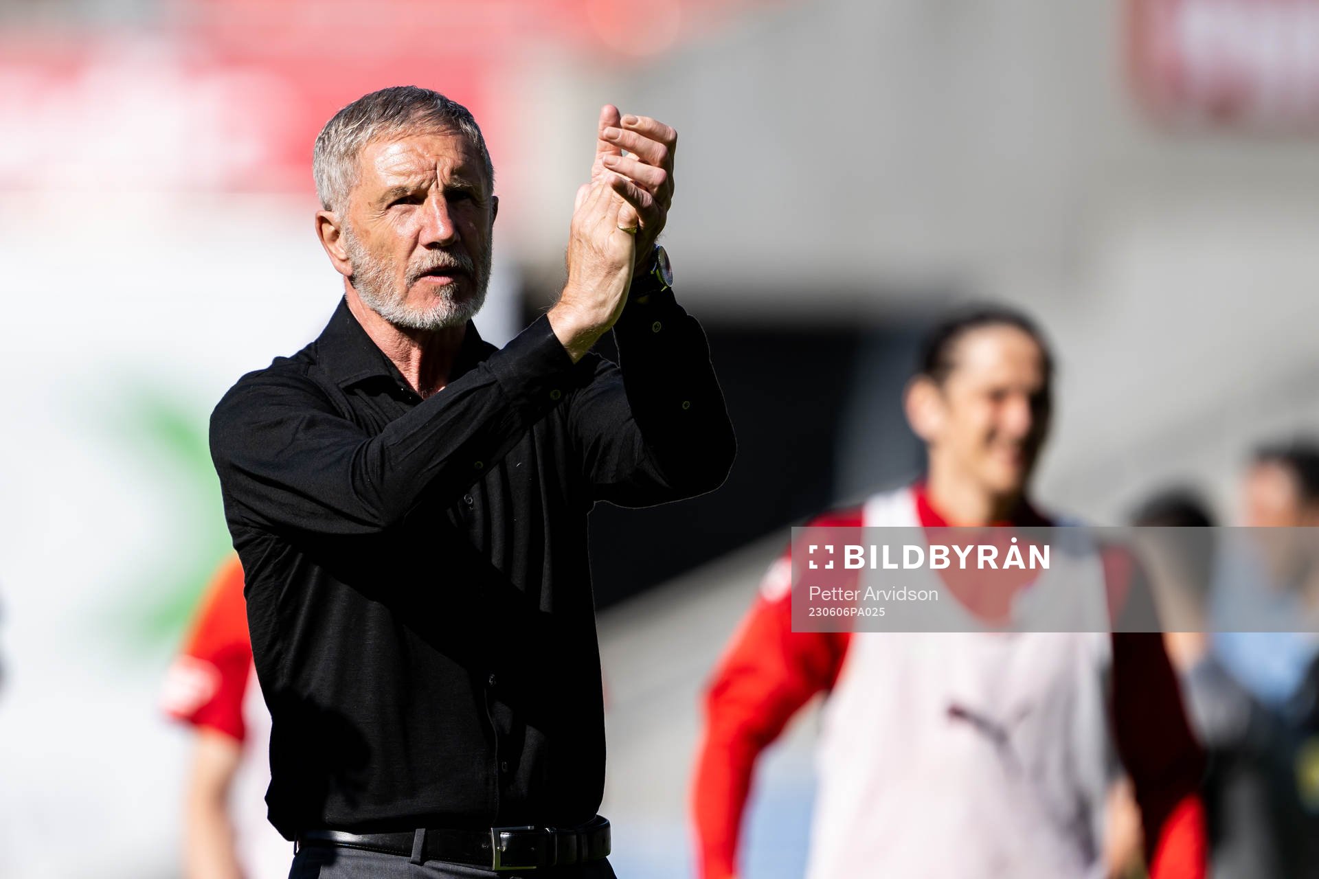 Helsingborgs tränare Stuart Baxter tackar publiken