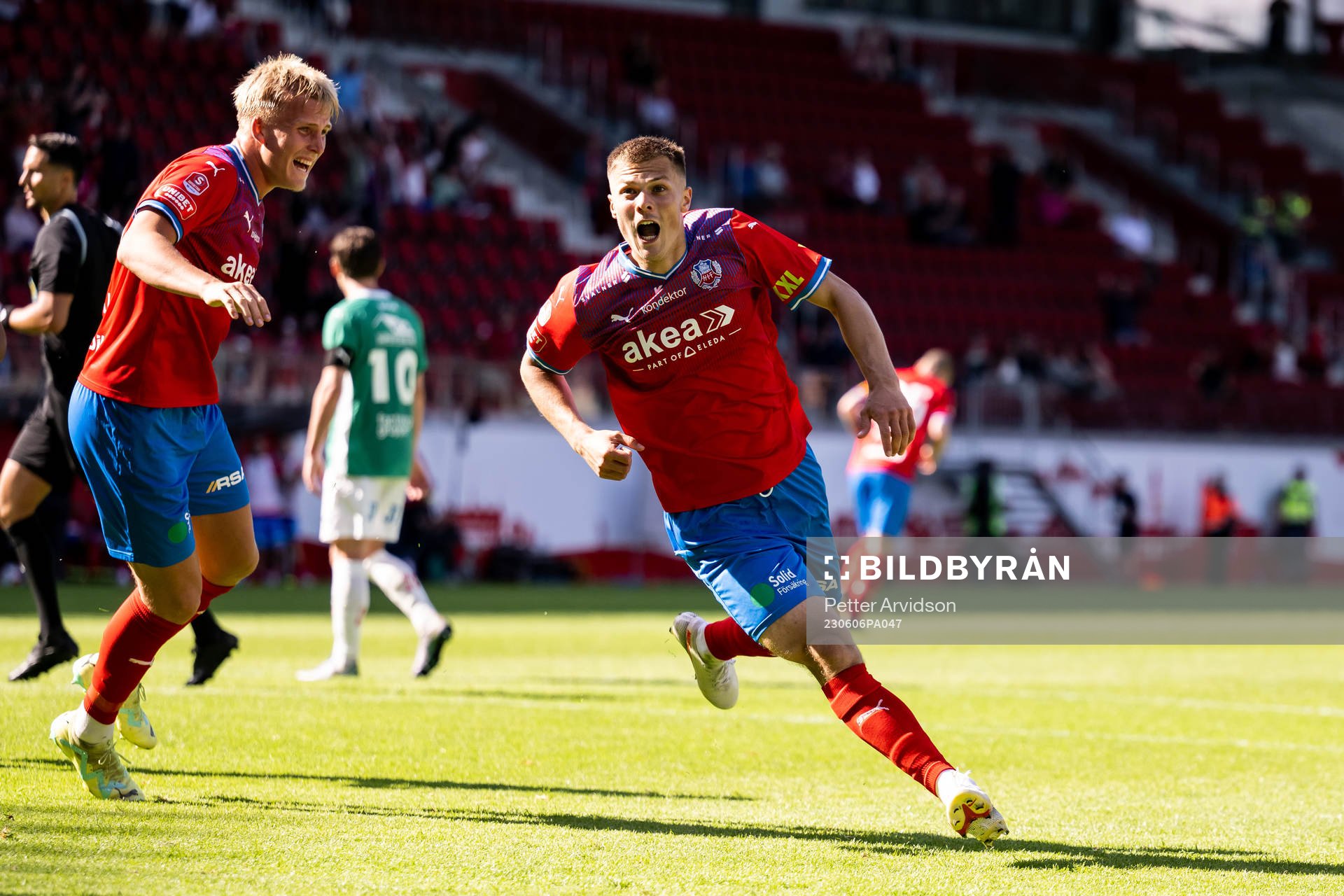 under fotbollsmatchen i Superettan mellan Helsingborg och