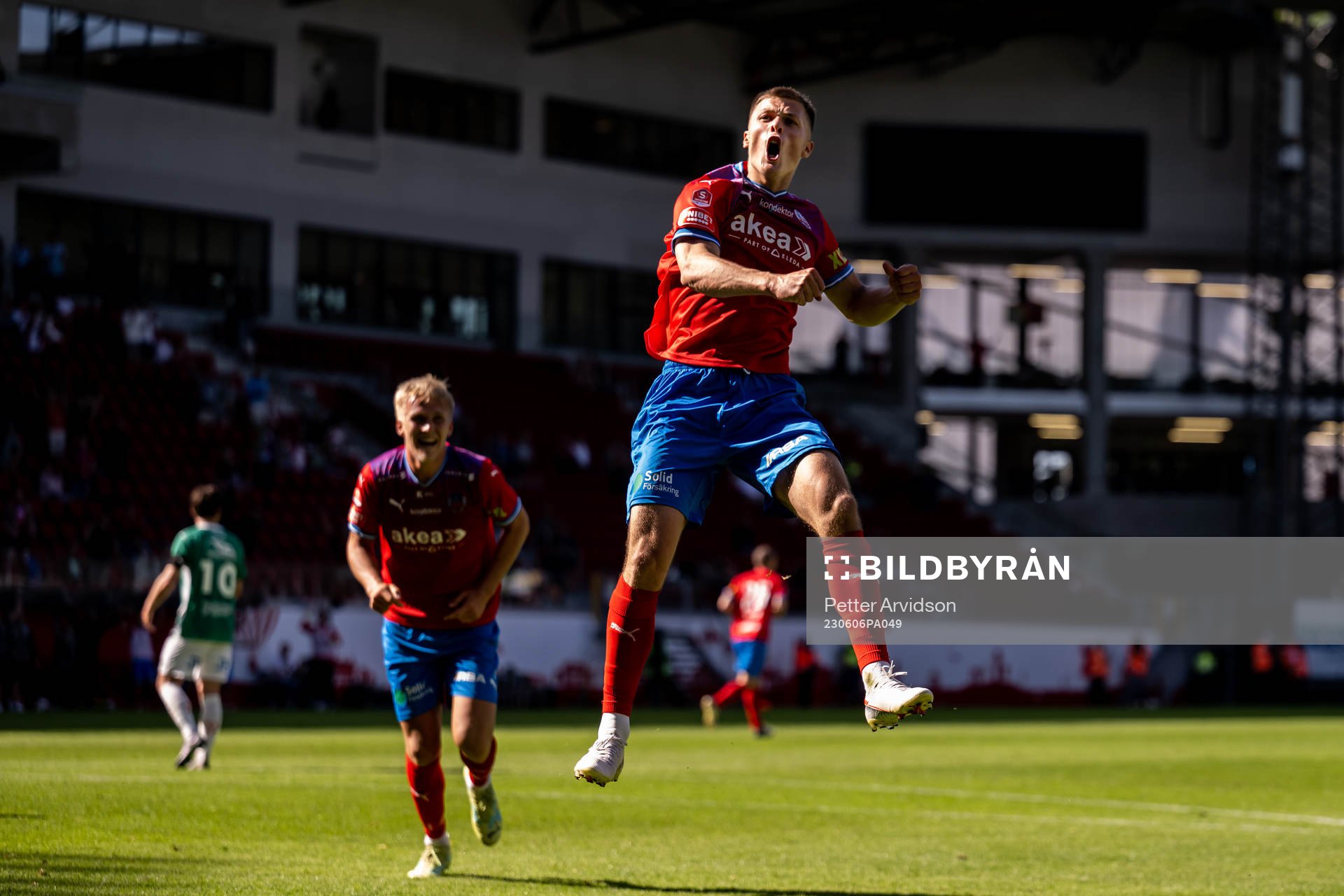 under fotbollsmatchen i Superettan mellan Helsingborg och