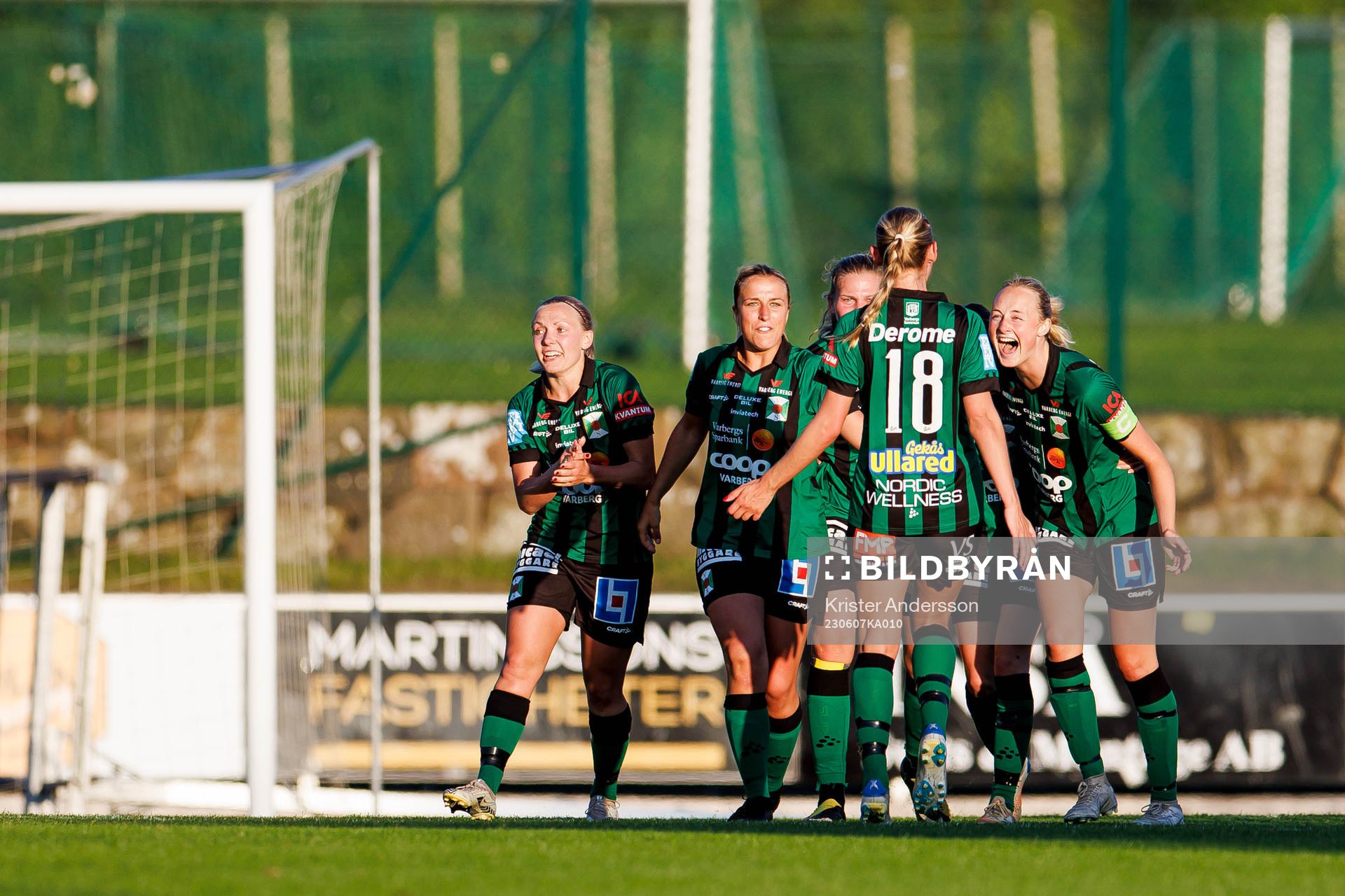 Varbergs spelare jublar