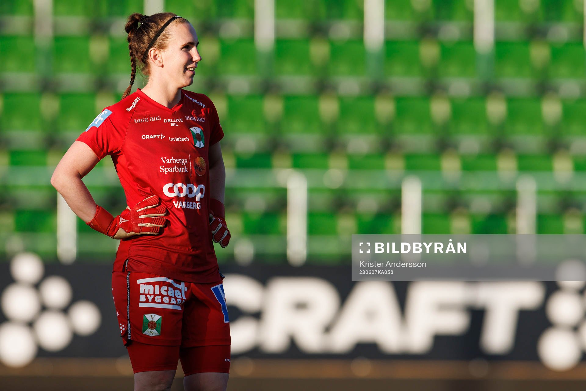 Varbergs målvakt Jasmine Strandberg