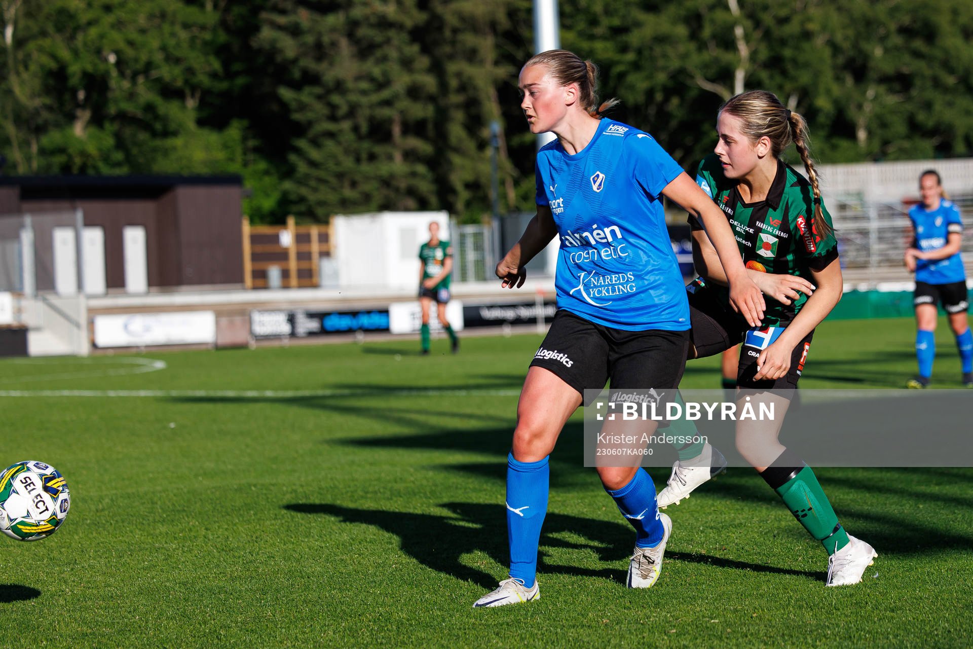 Halmstads Malin Andersson och Varbergs Wilma Johansson