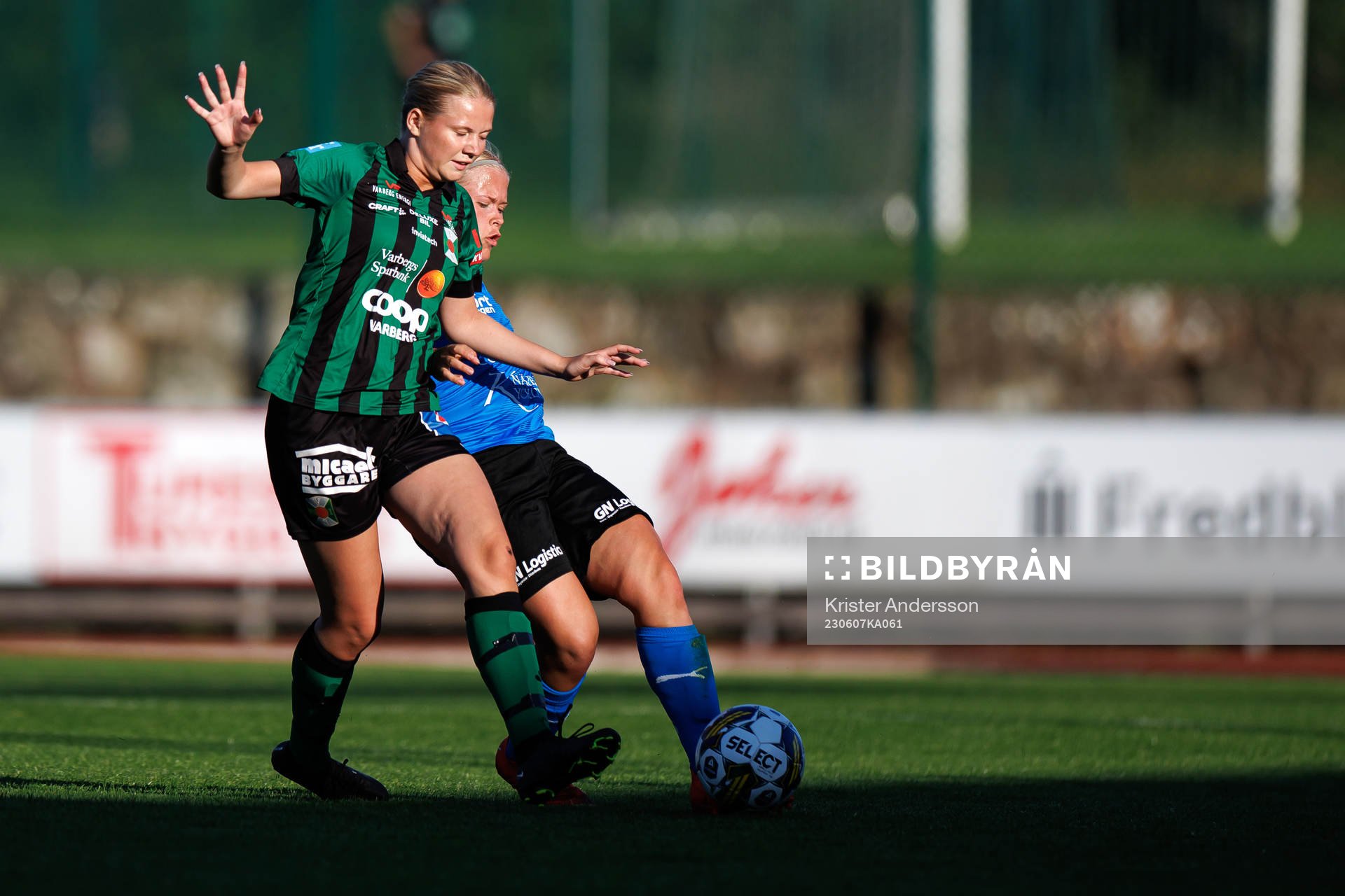 Varbergs Julia Hallberg och Halmstads Milly Göstasson