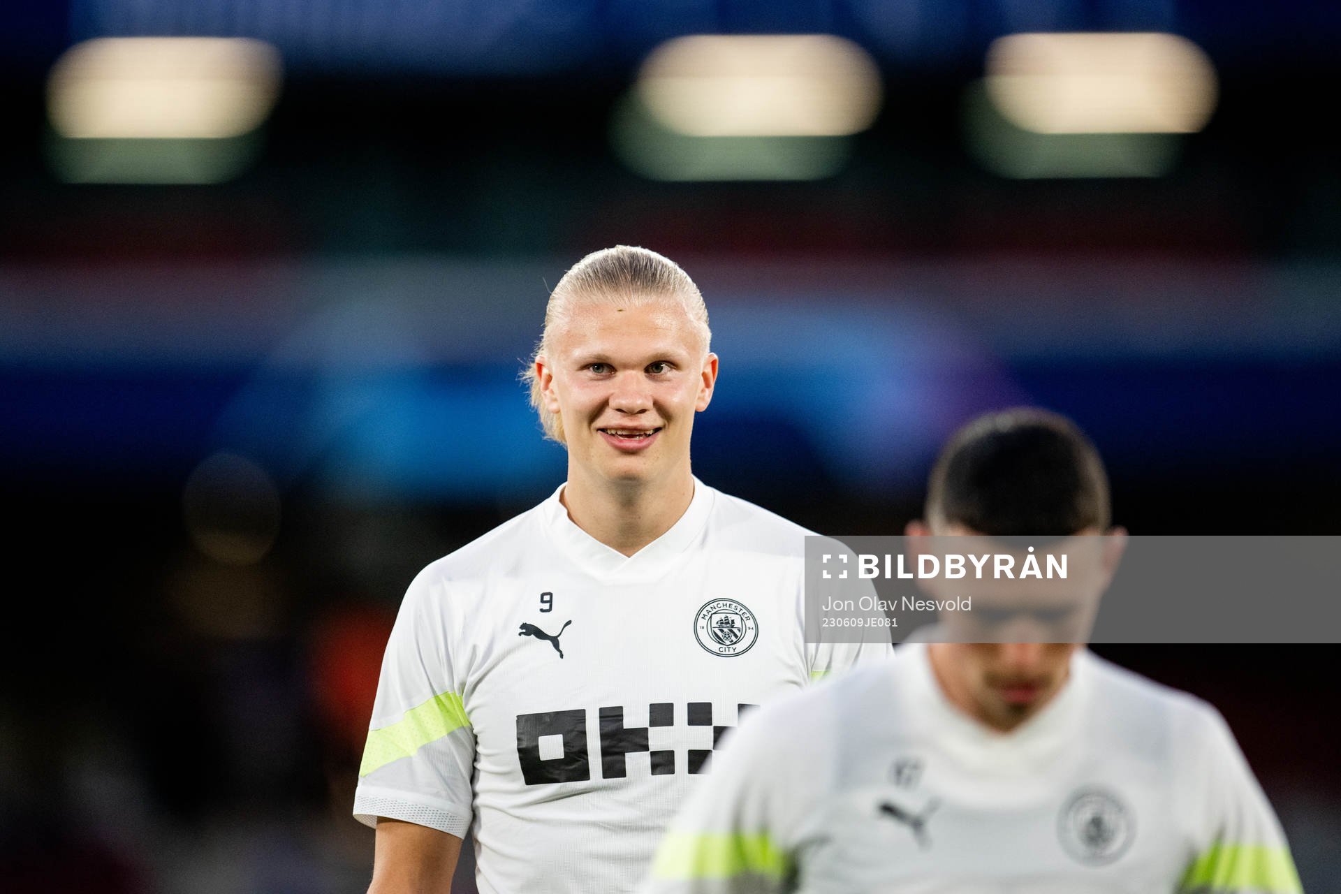Erling Braut Haaland of Manchester City at a training