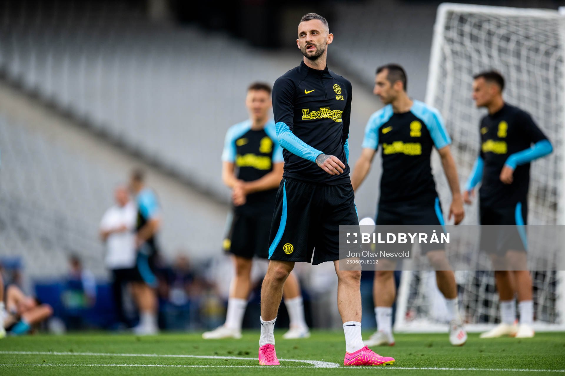 Marcelo Brozovic of Inter at a training session