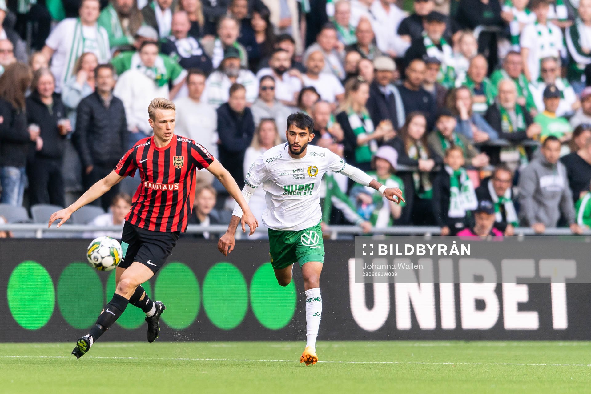 Brommapojkarnas Torbjörn Lysaker Heggem och Hammarbys