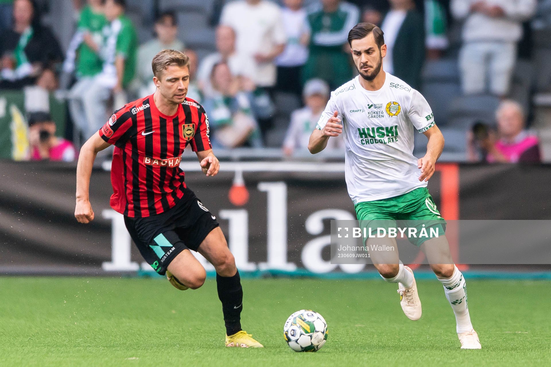 Brommapojkarnas Ludvig Fritzson och Hammarbys Adi Nalic