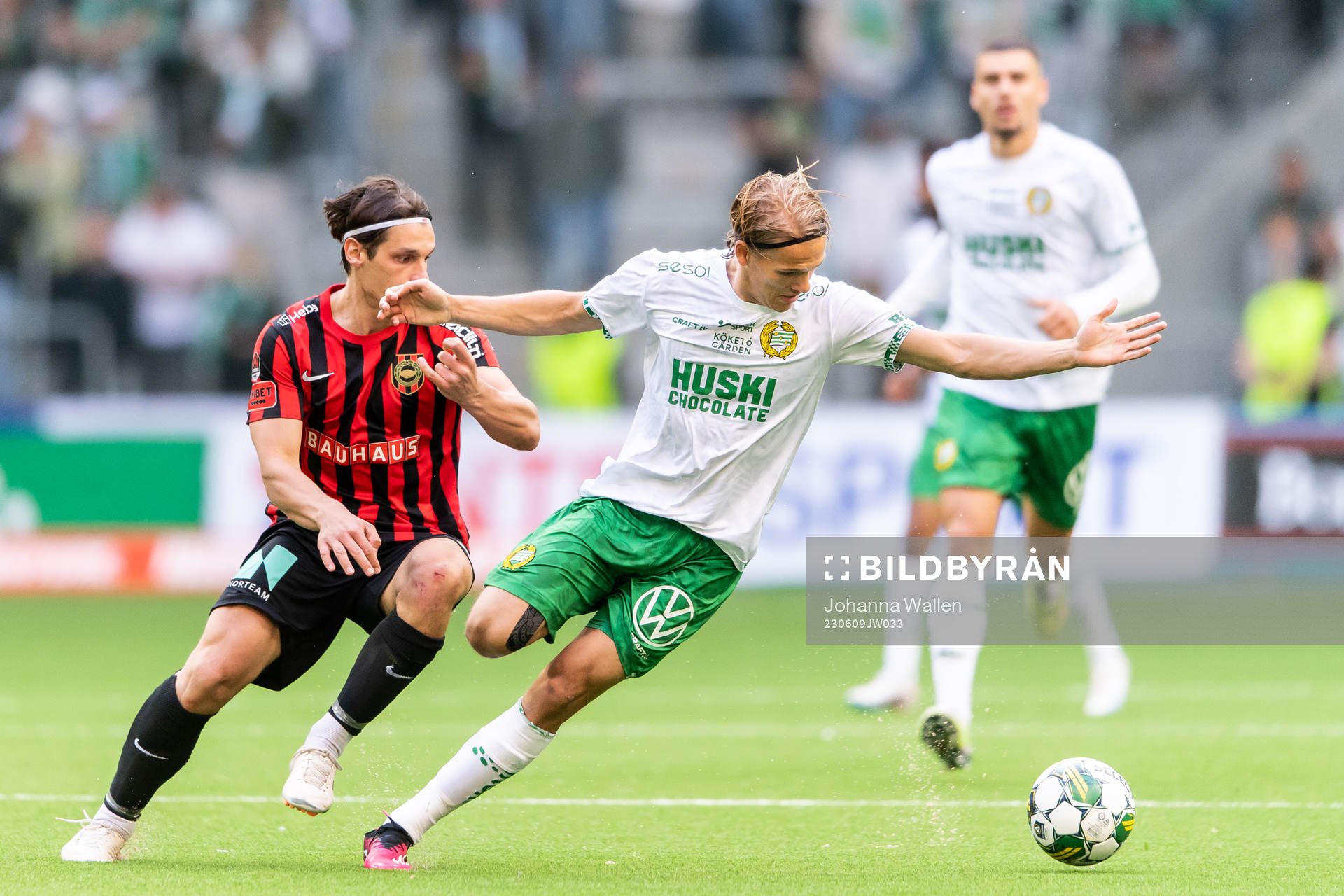 Brommapojkarnas Kevin Ackermann och Hammarbys Markus
