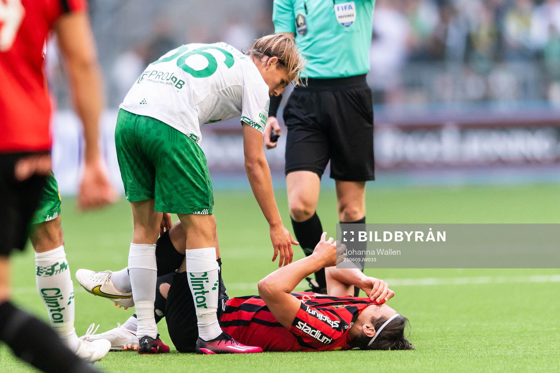 Hammarbys Markus Karlsson och Brommapojkarnas Kevin