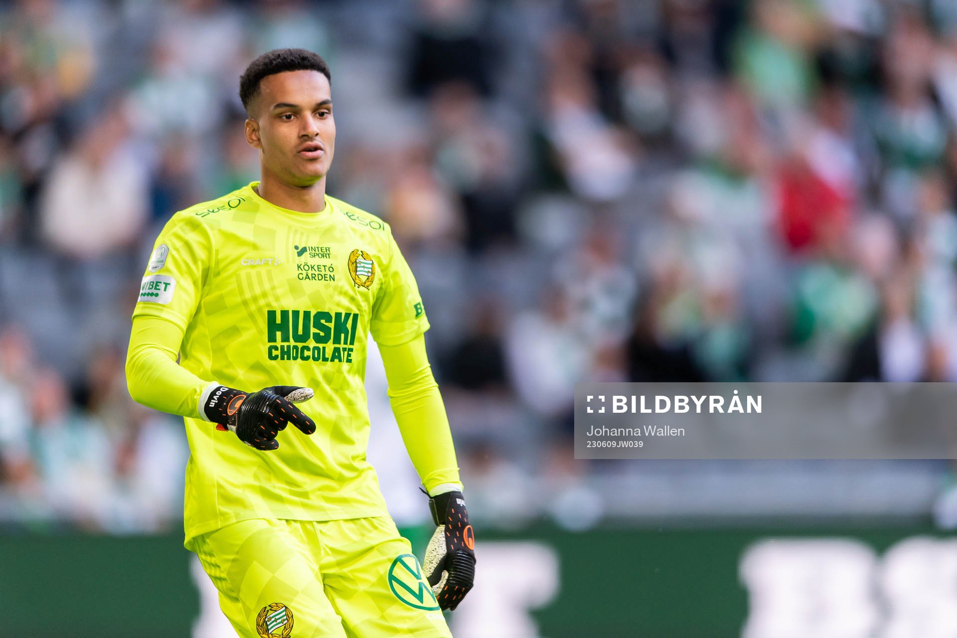 Hammarbys målvakt Oliver Dovin