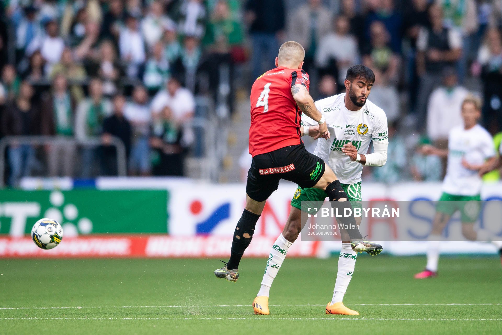 Brommapojkarnas Amadeus Sögaard och Hammarbys Montader
