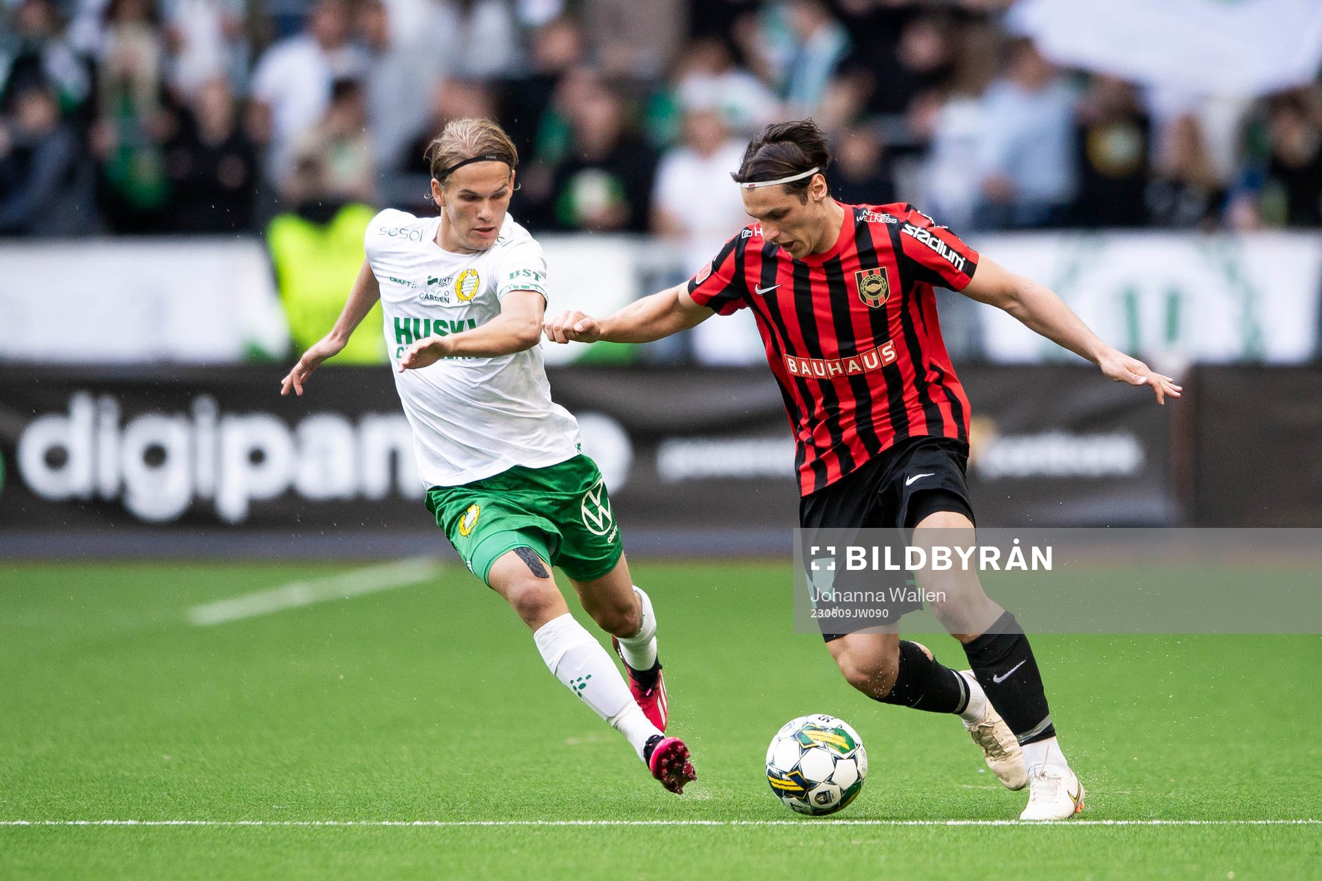 Hammarbys Markus Karlsson och Brommapojkarnas Kevin