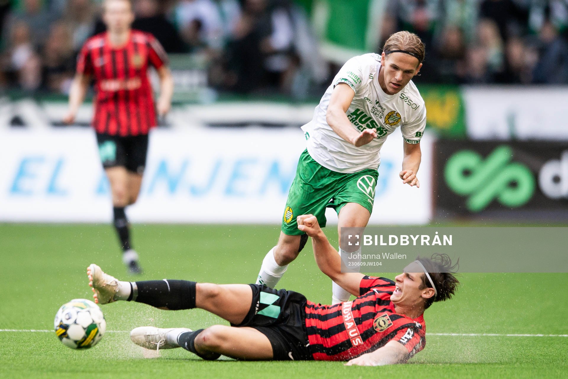 Hammarbys Markus Karlsson och Brommapojkarnas Kevin