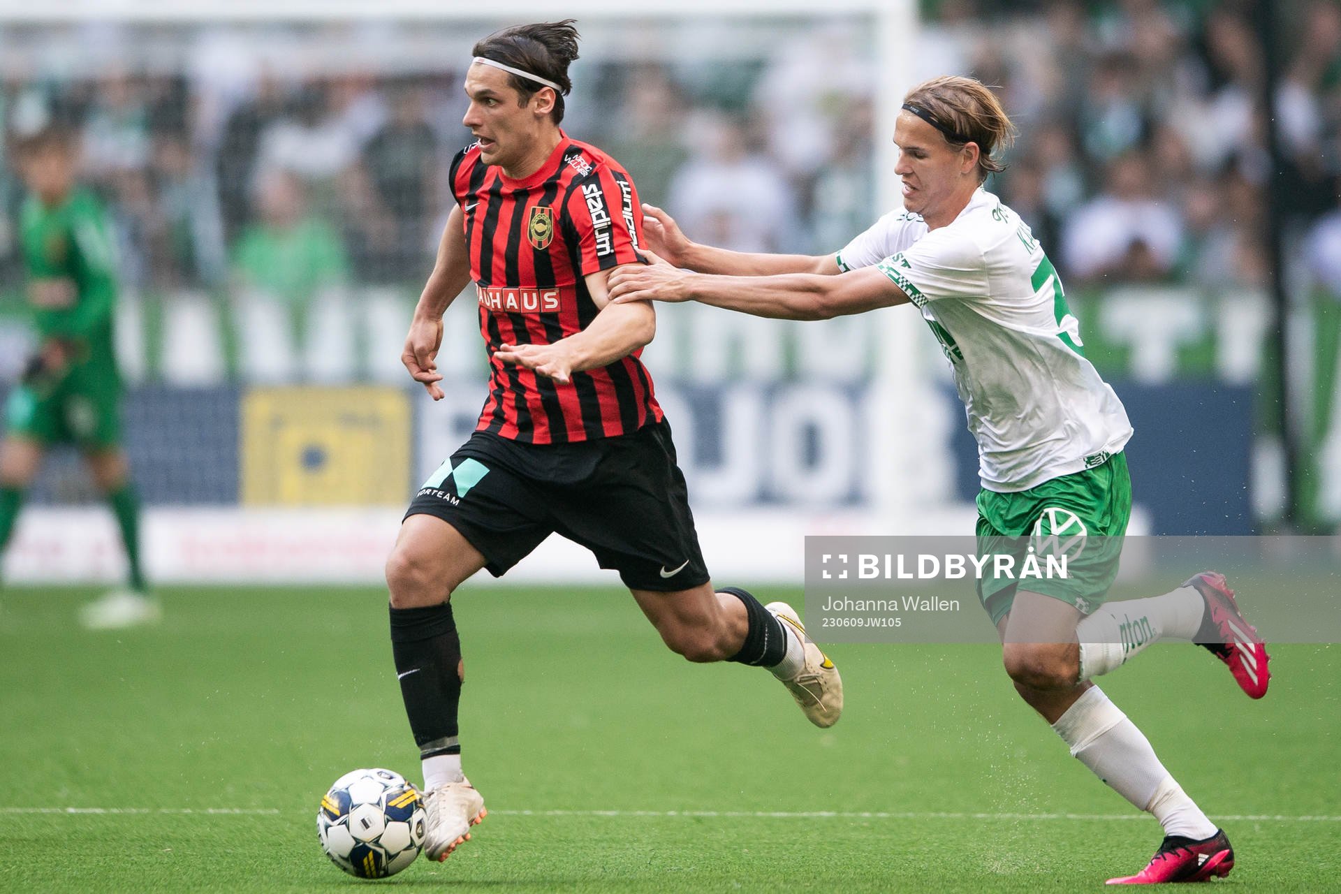 Brommapojkarnas Kevin Ackermann och Hammarbys Markus