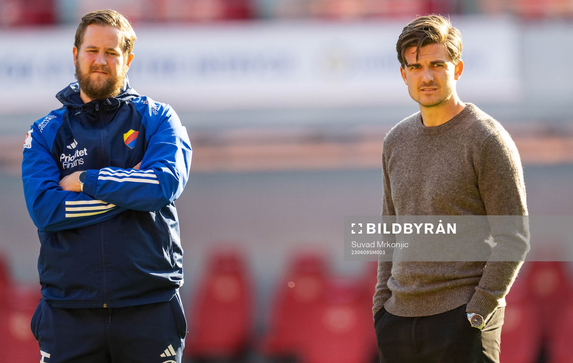 Djurgårdens tränare Magnus Pålsson  fotbollsmatchen i