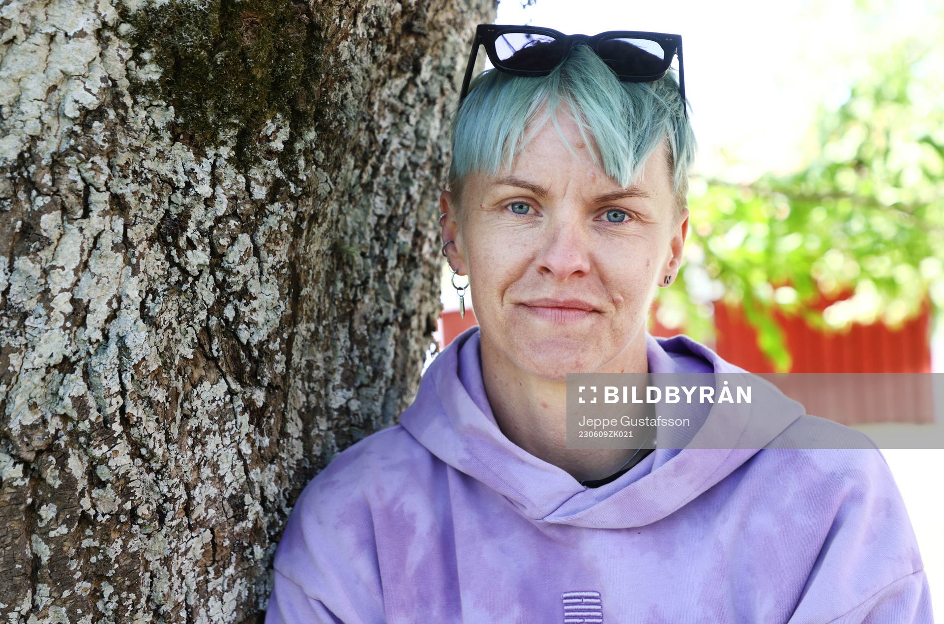 Nilla Fischer poserar för ett porträtt under en fotografering den 9 juni 2023 i Linköping. 