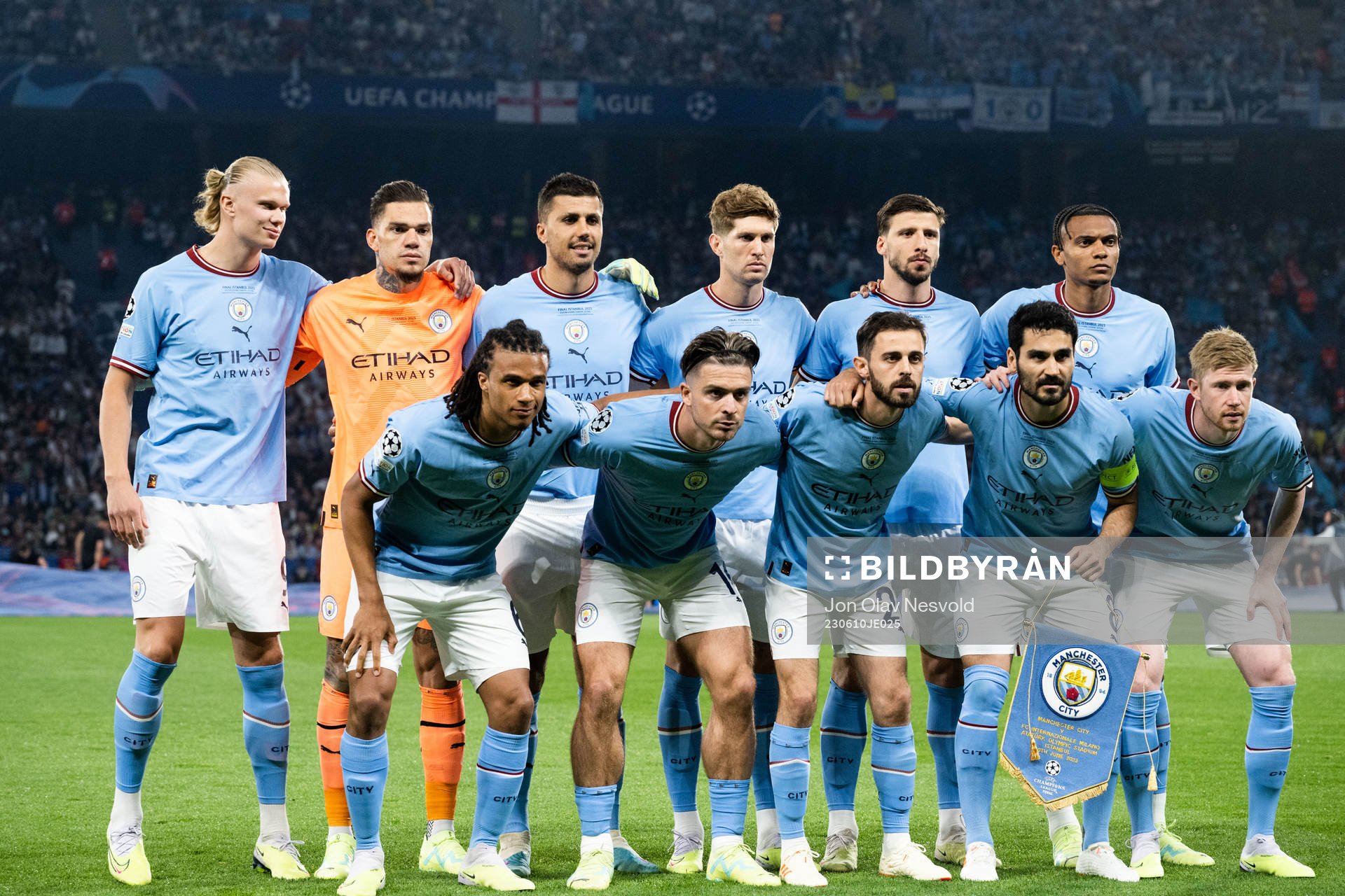 The starting eleven of Manchester City