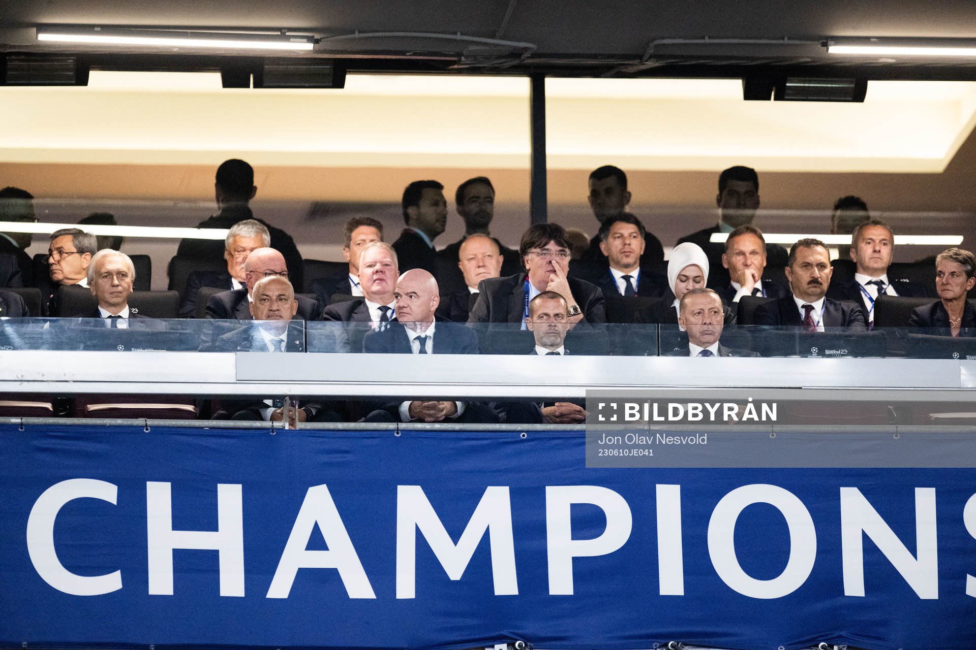 Karl-Erik Nilsson, FIFA president Gianni Infantino, UEFA