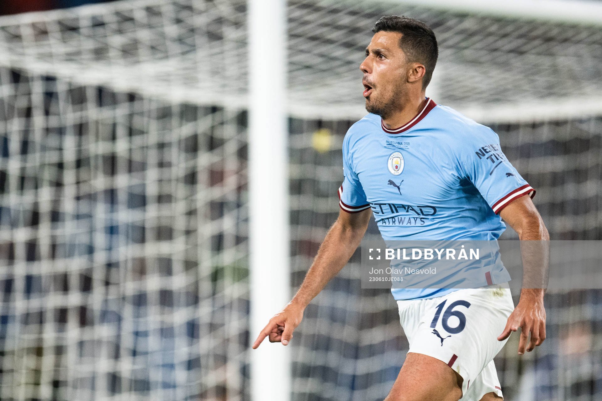 Rodri of Manchester City celebrates