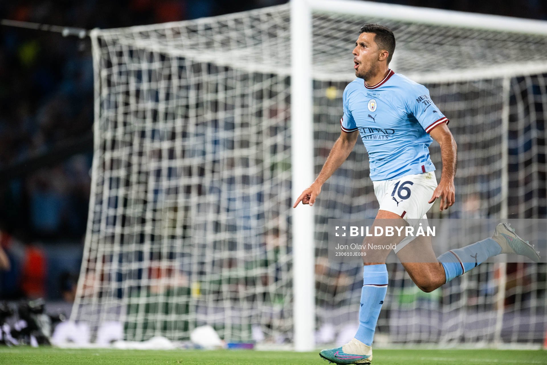 Rodri of Manchester City celebrates