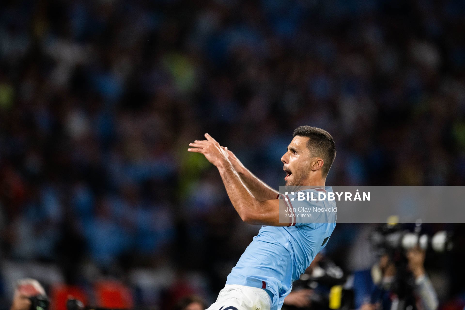 Rodri of Manchester City celebrates