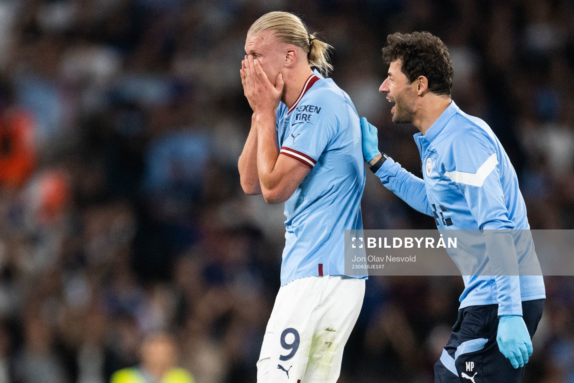 Erling Braut Haaland of Manchester City celebrates