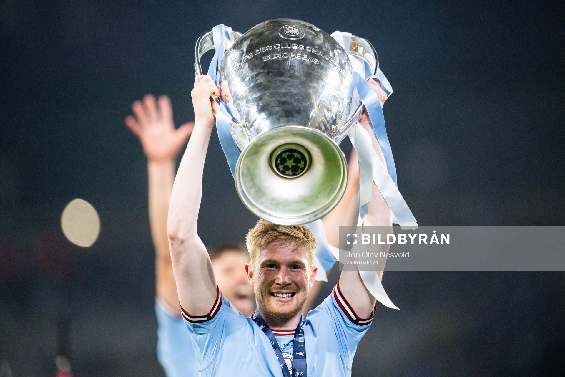 Kevin De Bruyne of Manchester City celebrates with the