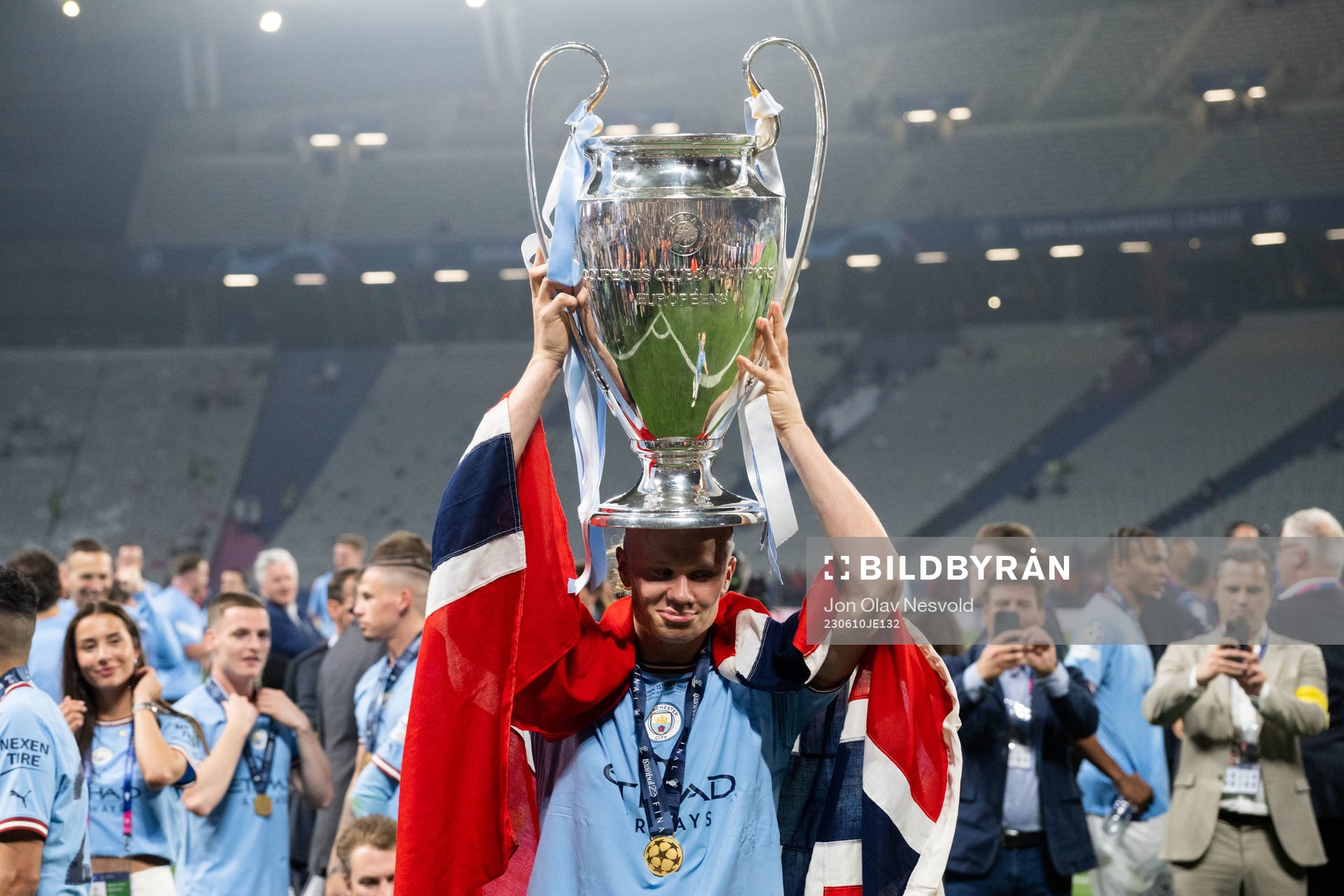 Erling Braut Haaland of Manchester City, Isabel Haugseng