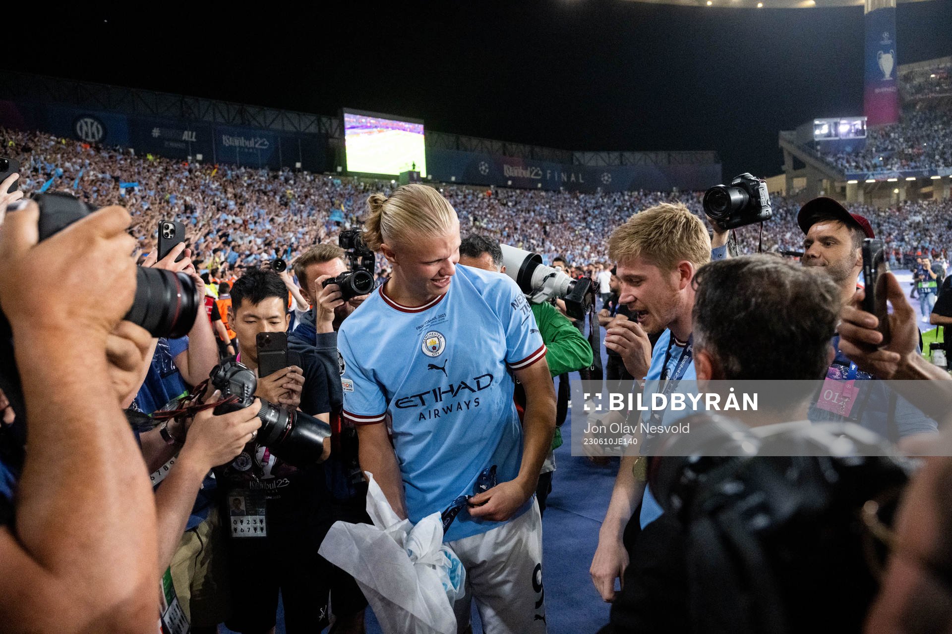 Erling Braut Haaland of Manchester City celebrates