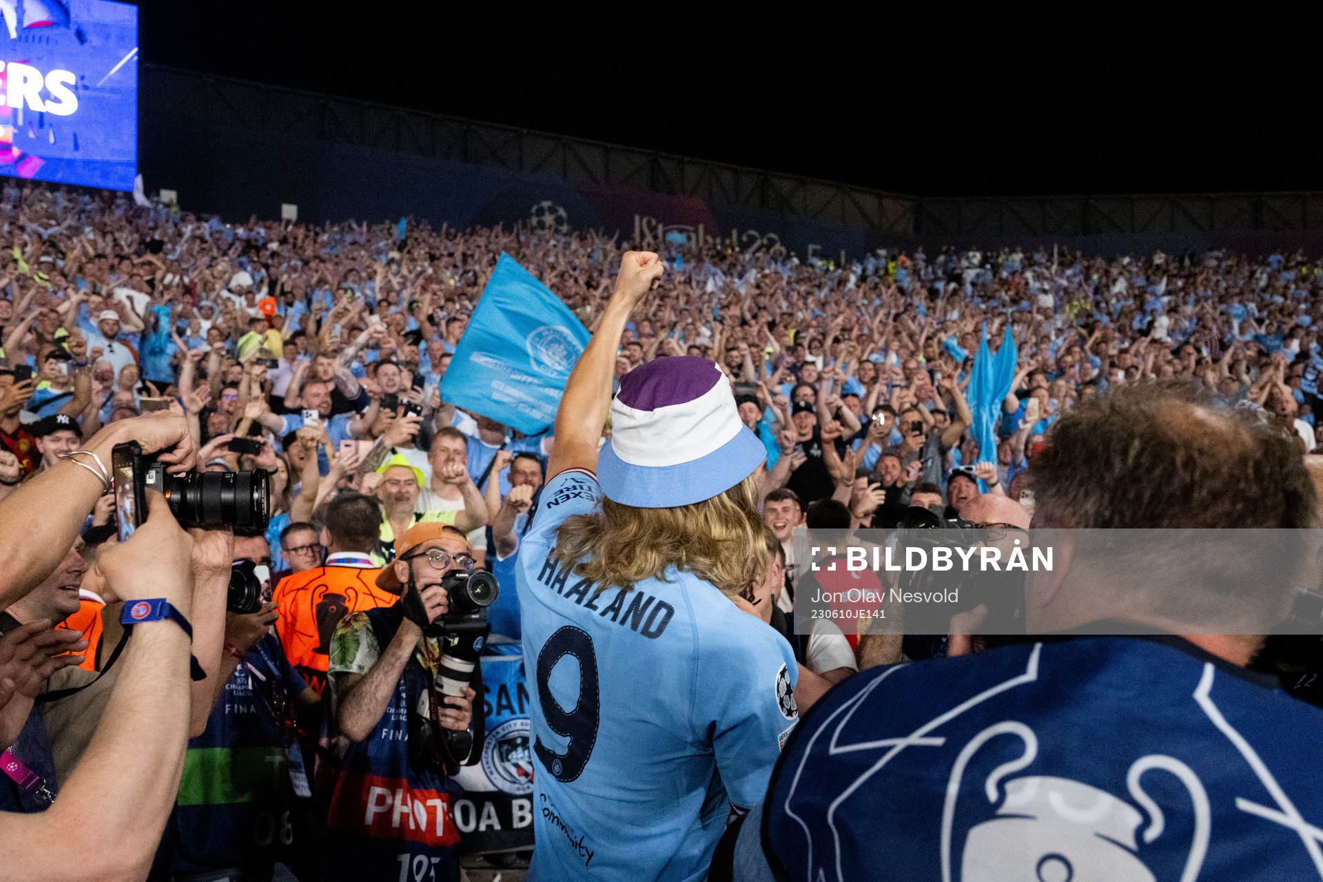 Erling Braut Haaland of Manchester City celebrates