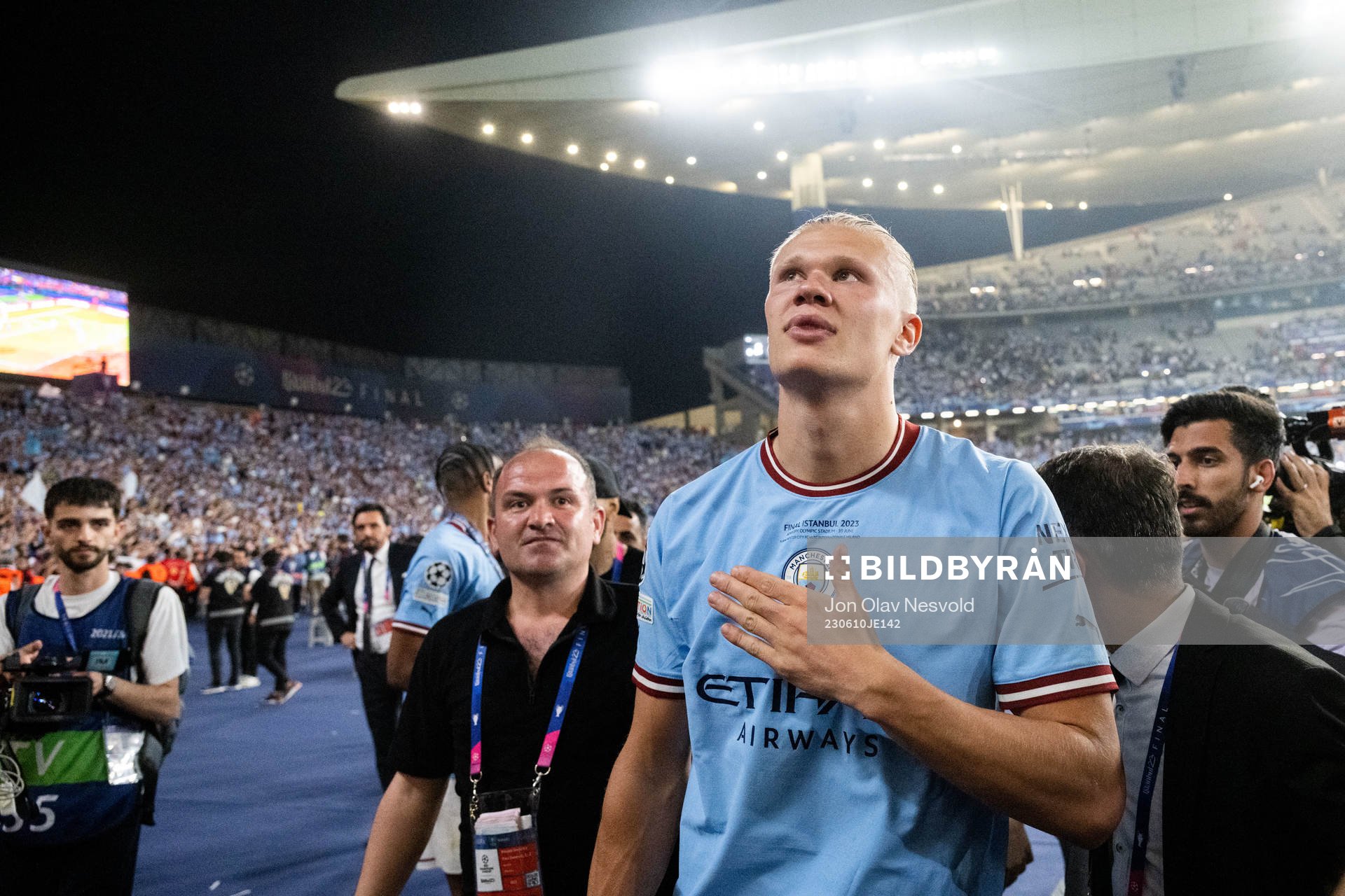 Erling Braut Haaland of Manchester City celebrates