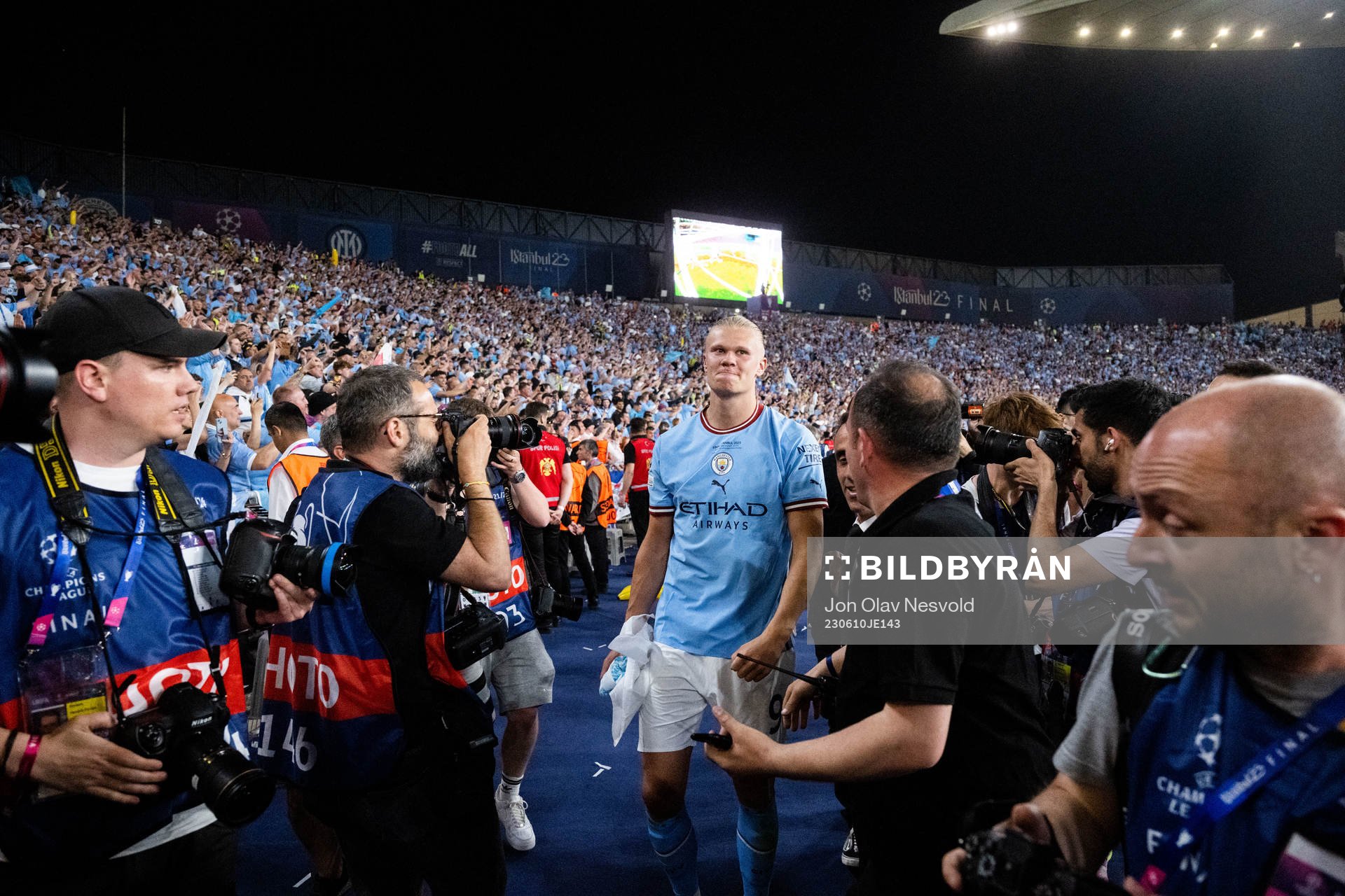 Erling Braut Haaland of Manchester City celebrates