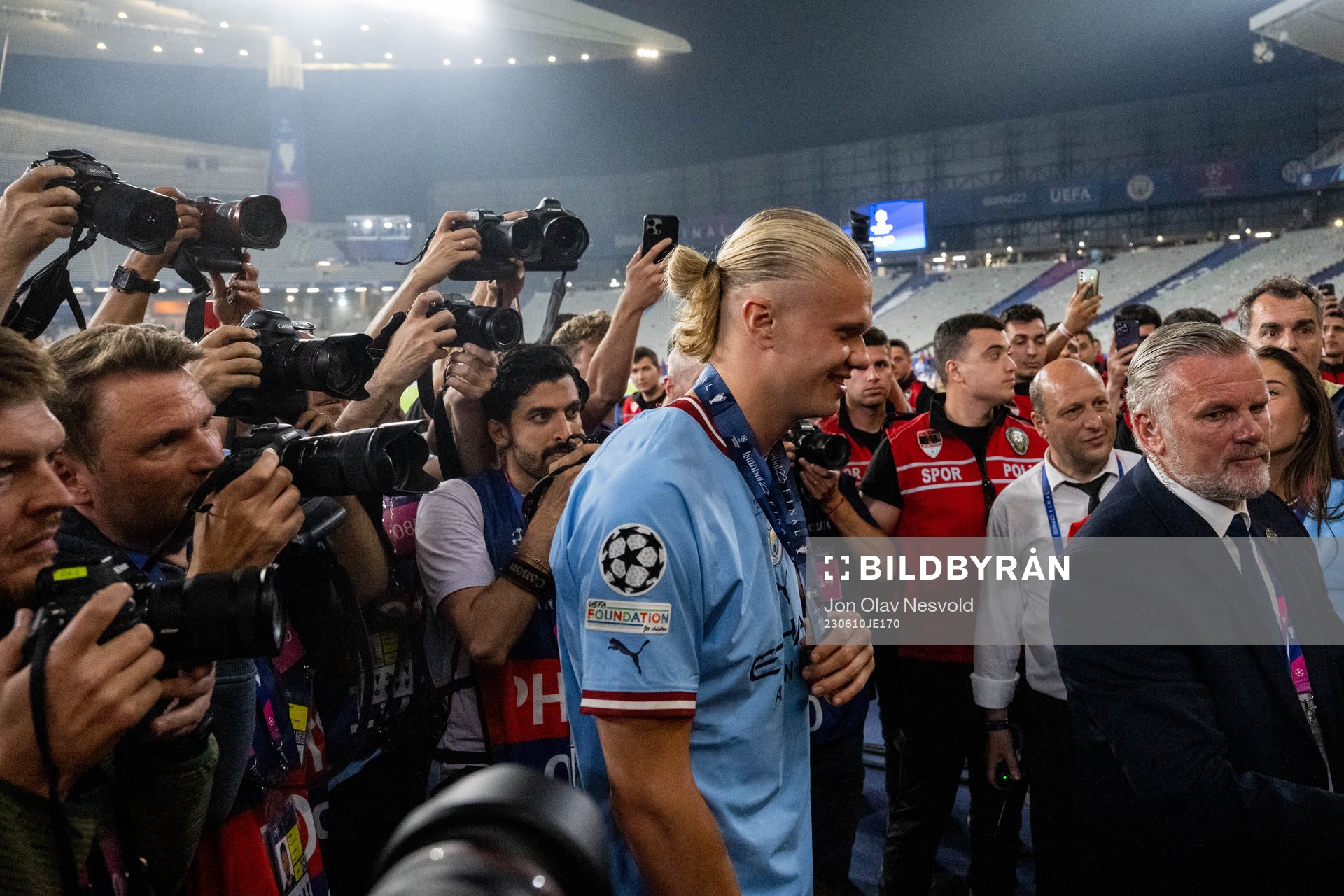 Erling Braut Haaland of Manchester City celebrates