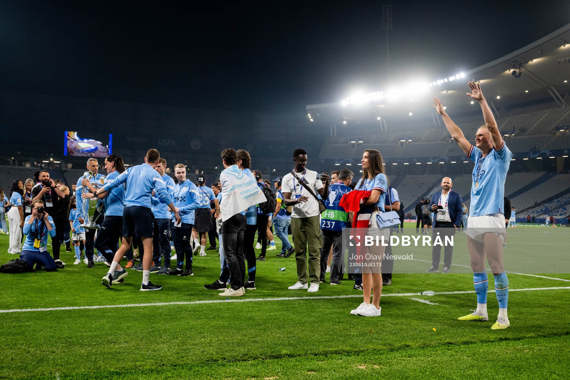 Erling Braut Haaland of Manchester City celebrates