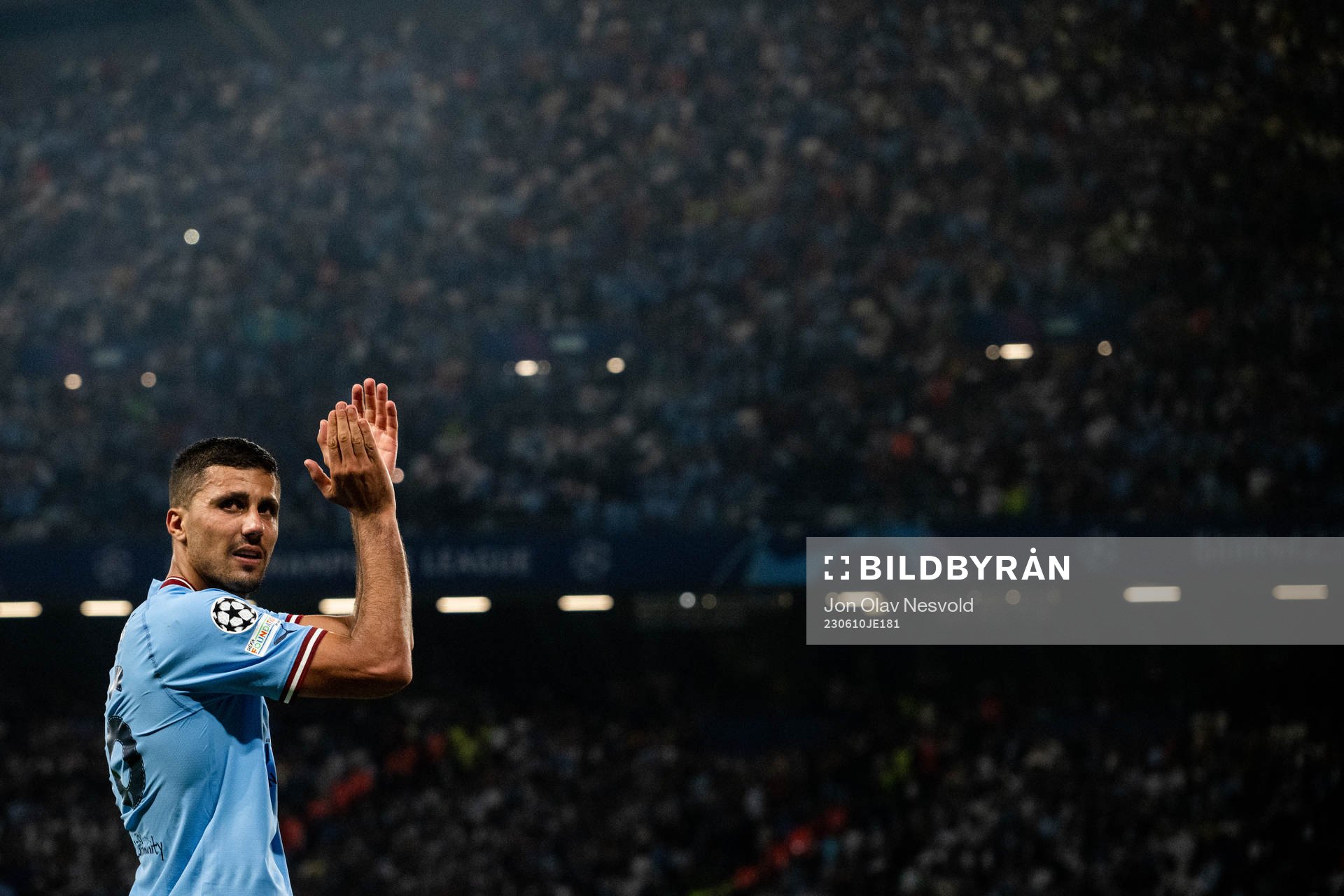 Rodrigo of Manchester City celebrates