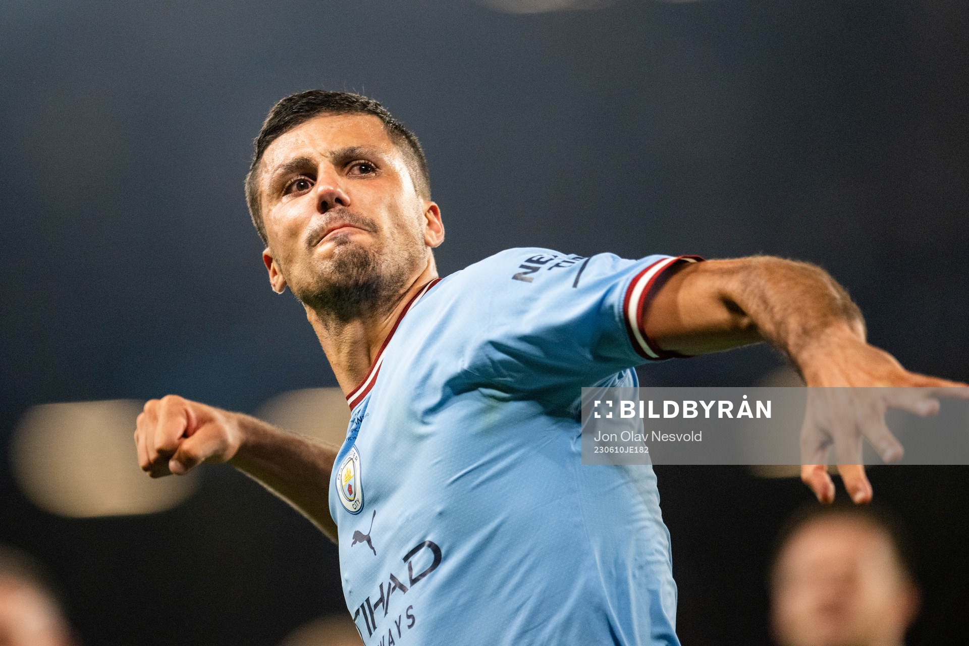 Rodrigo of Manchester City celebrates