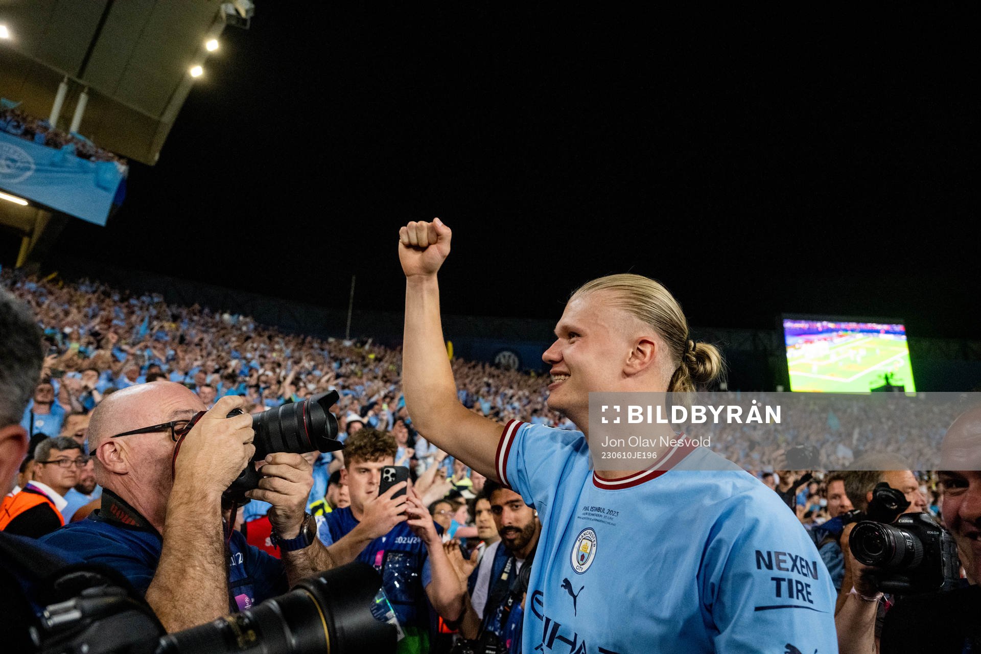 Erling Braut Haaland of Manchester City celebrates