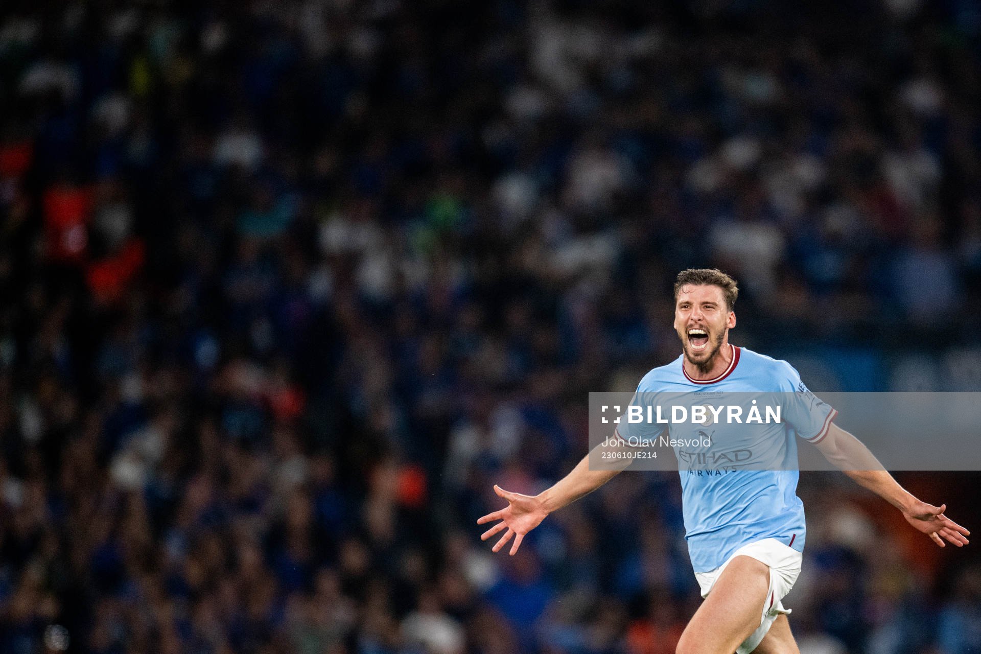 Ruben Dias of Manchester City celebrates