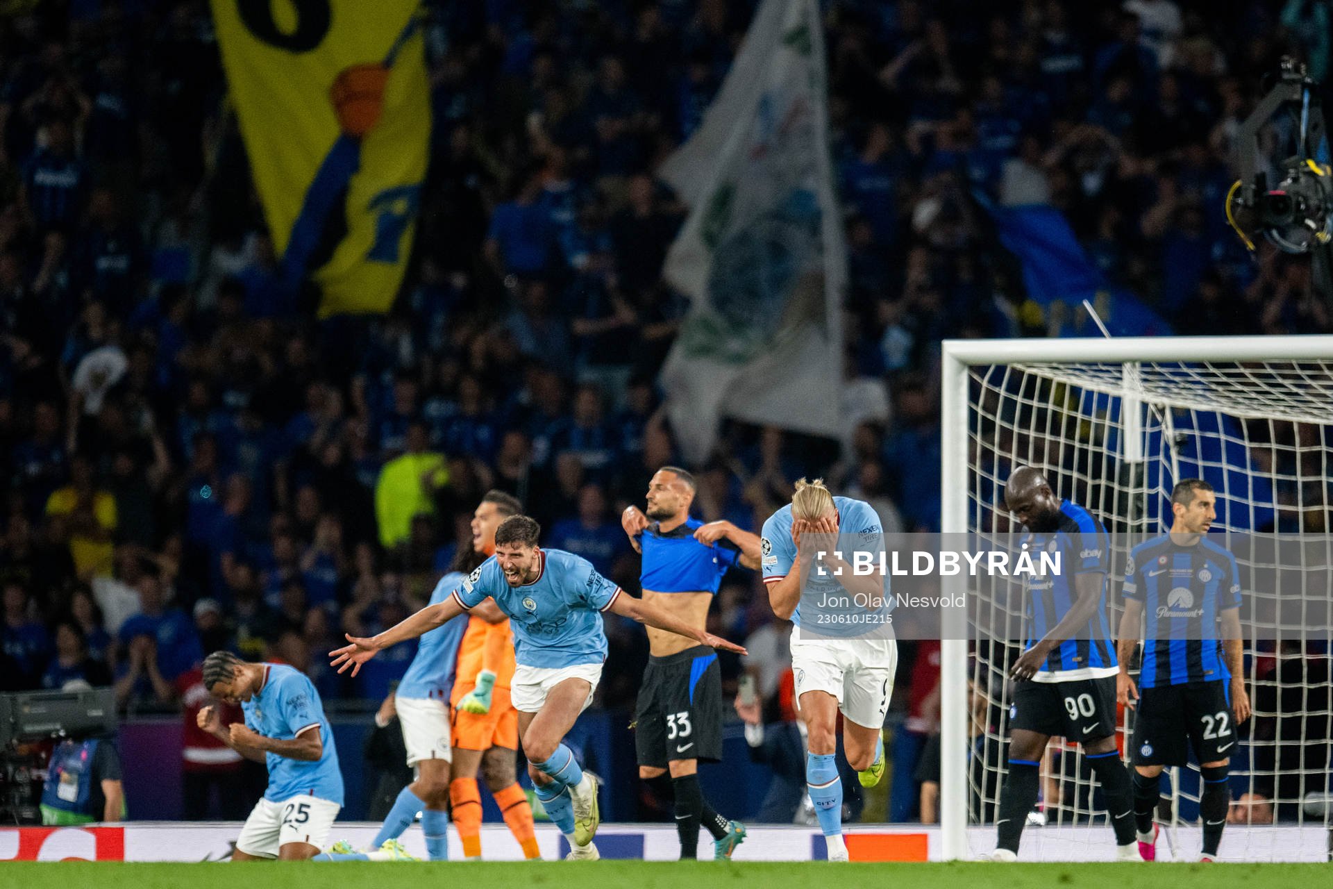 Erling Braut Haaland of Manchester City reacts