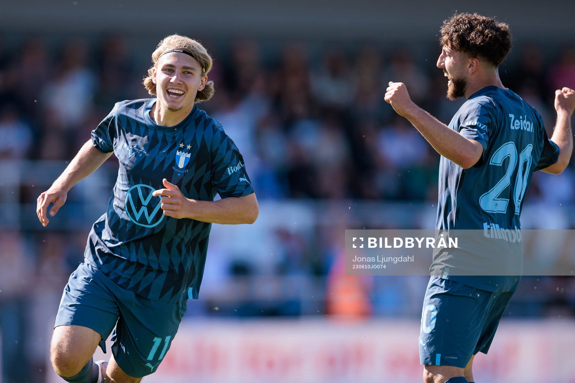 Malmö FFs Sebastian Nanasi och Moustafa Zeidan jublar