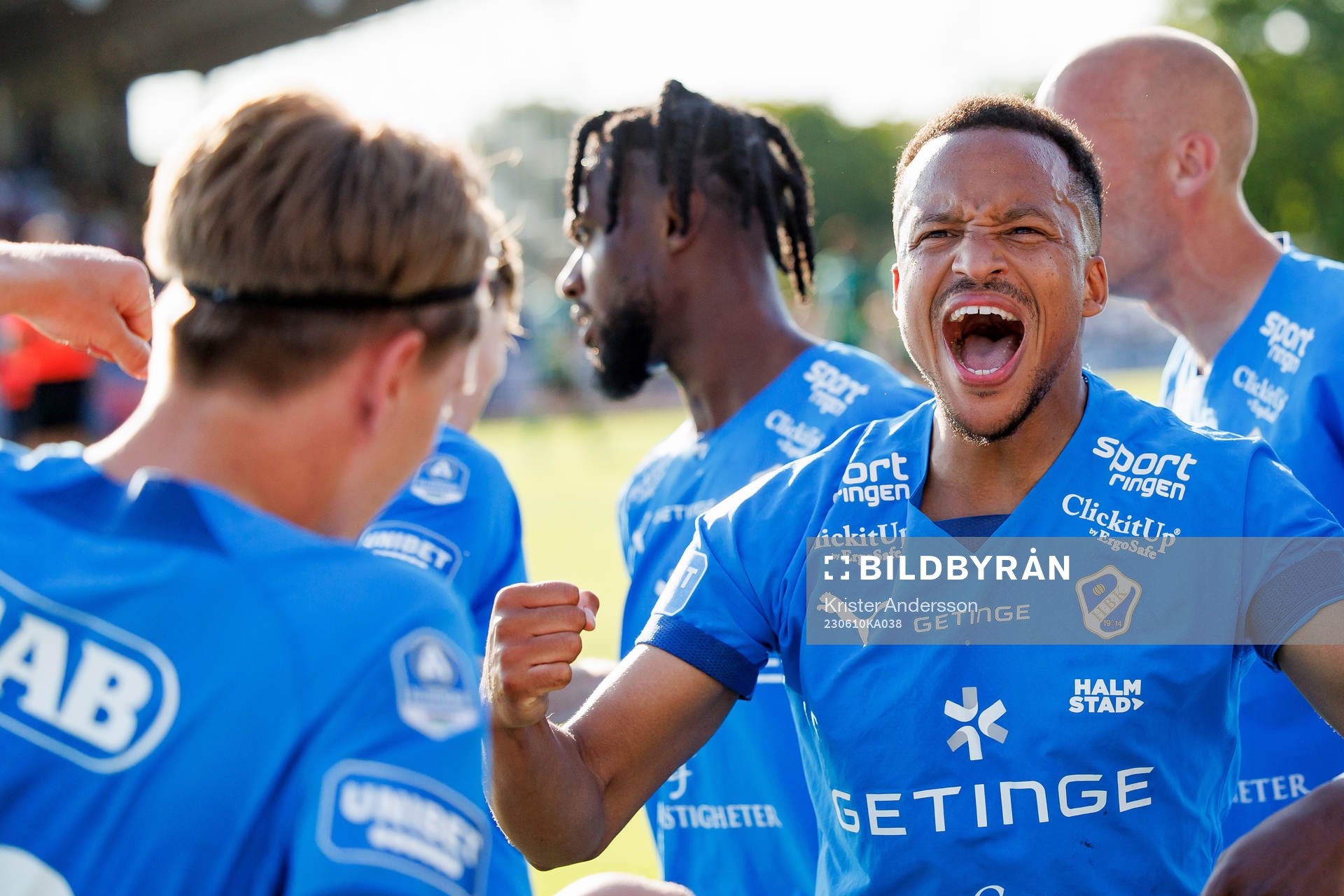 Halmstads Marcus Olsson jublar
