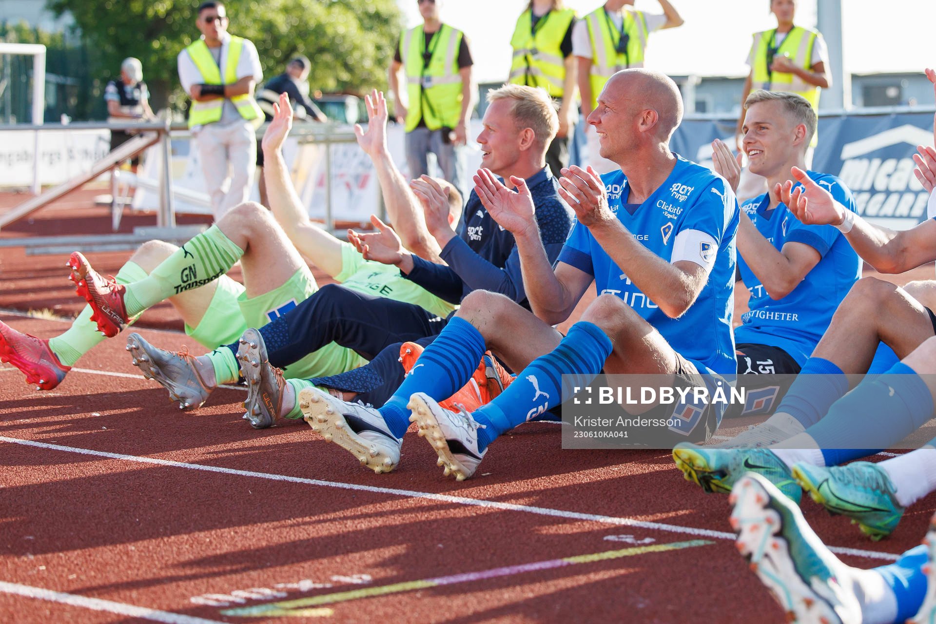 Halmstads Andreas Johansson jublar