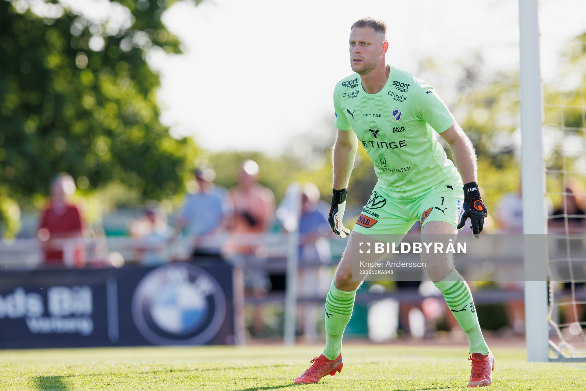 Halmstads målvakt Malkolm Nilsson Säfqvist