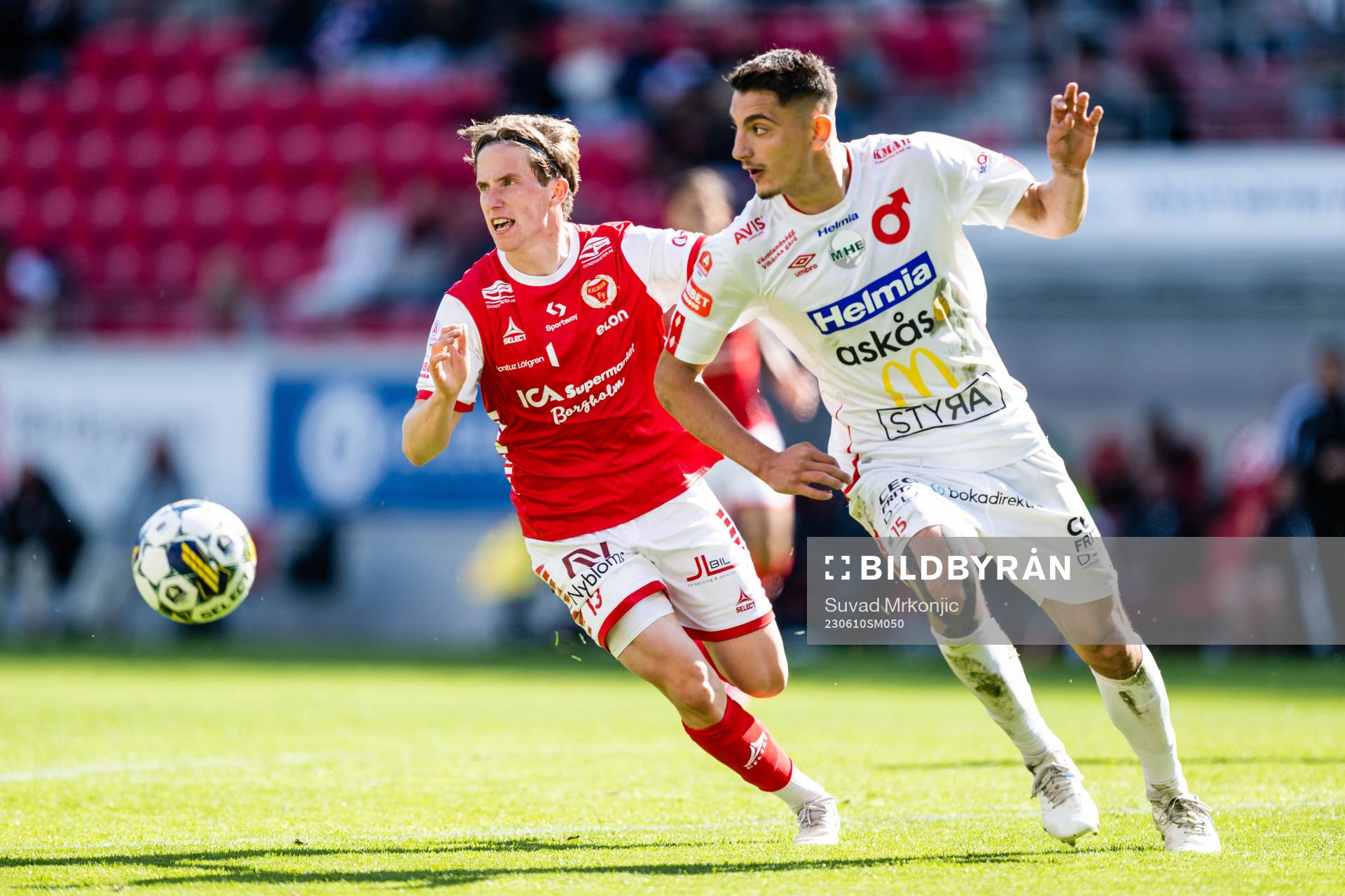 Kalmars Johan Karlsson och Degerfors Seid Korac